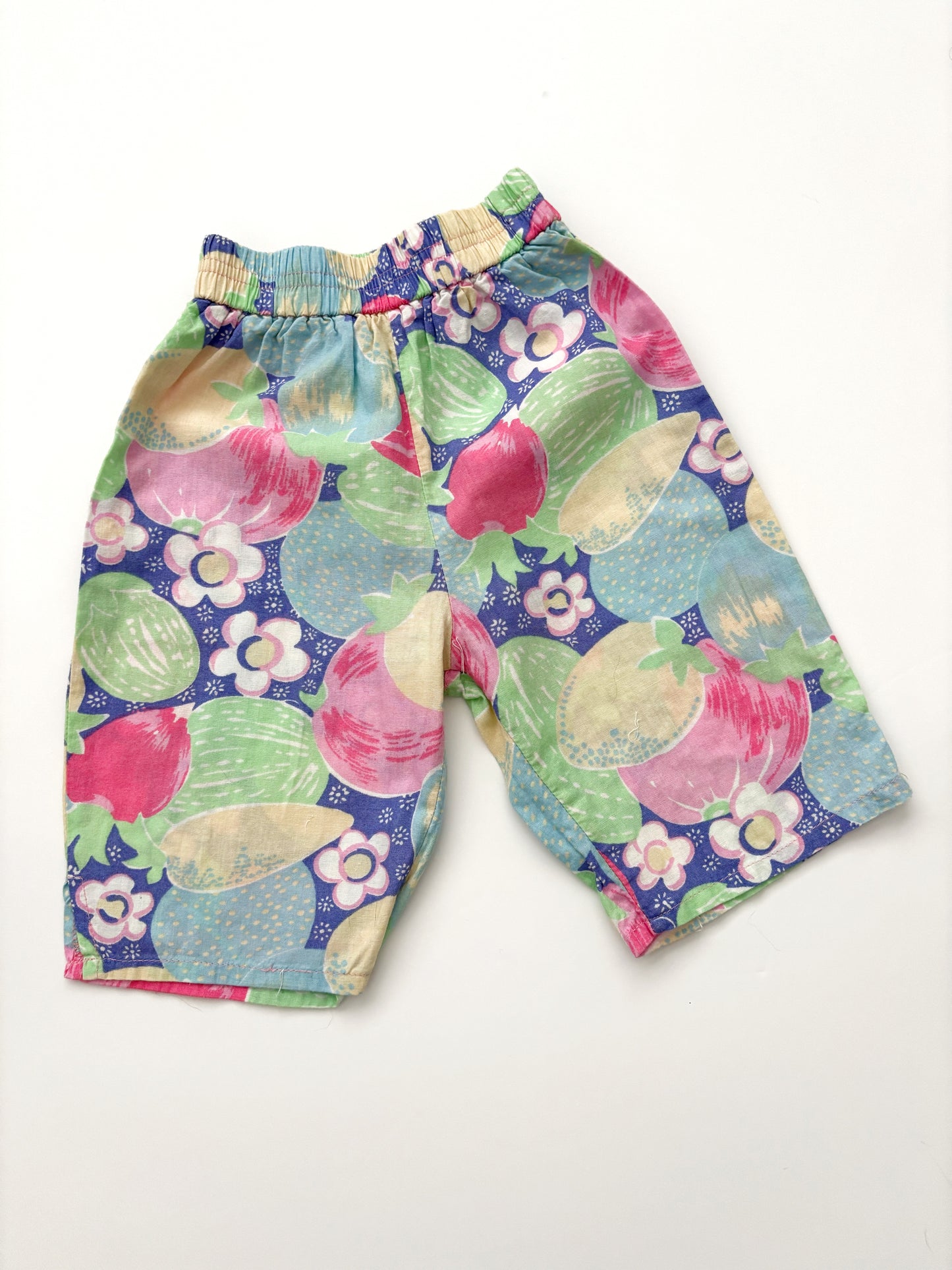 Fruit & Floral Cropped Balloon Style Trousers Age 12 Months