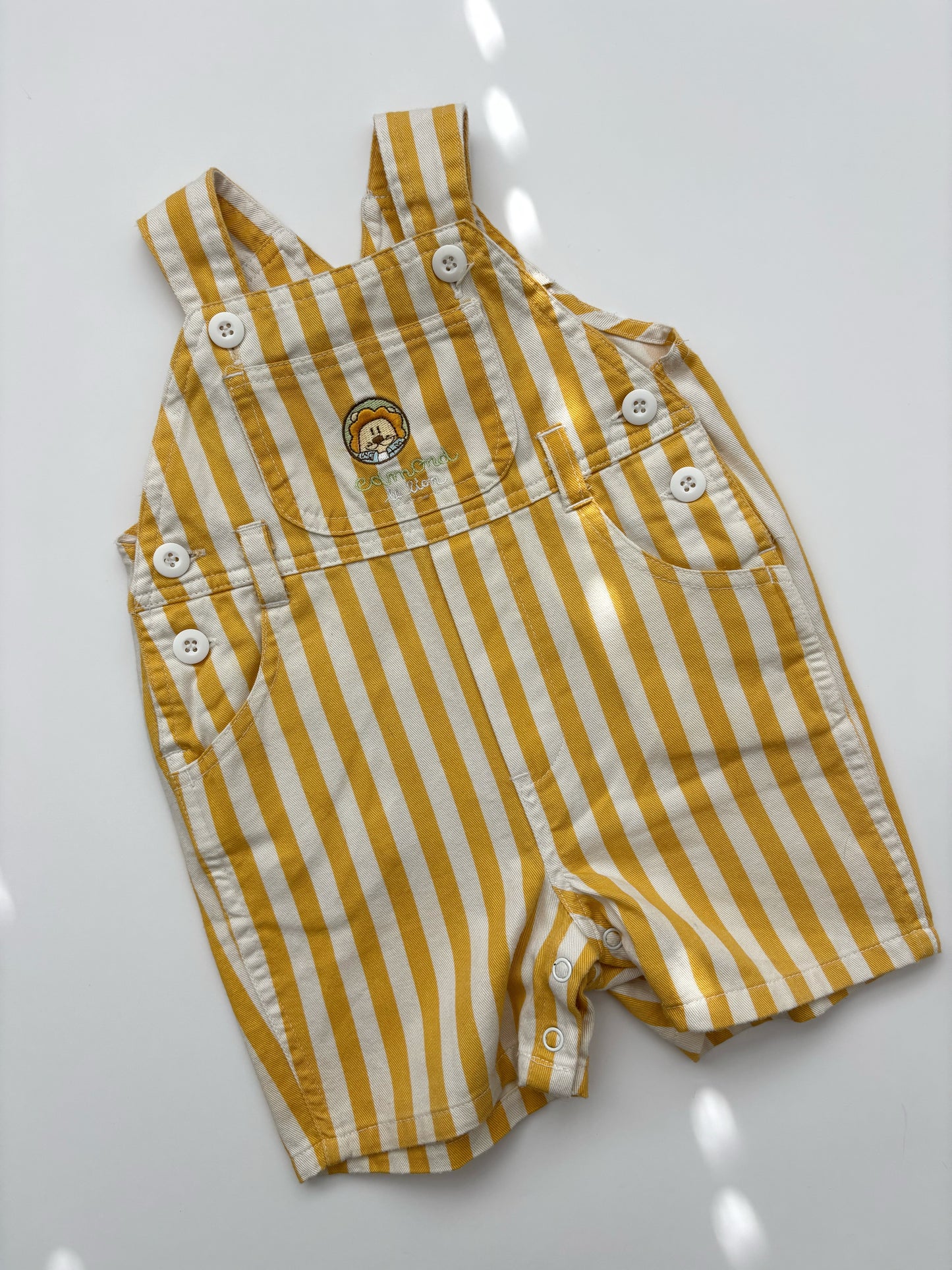 Yellow Striped Dungarees