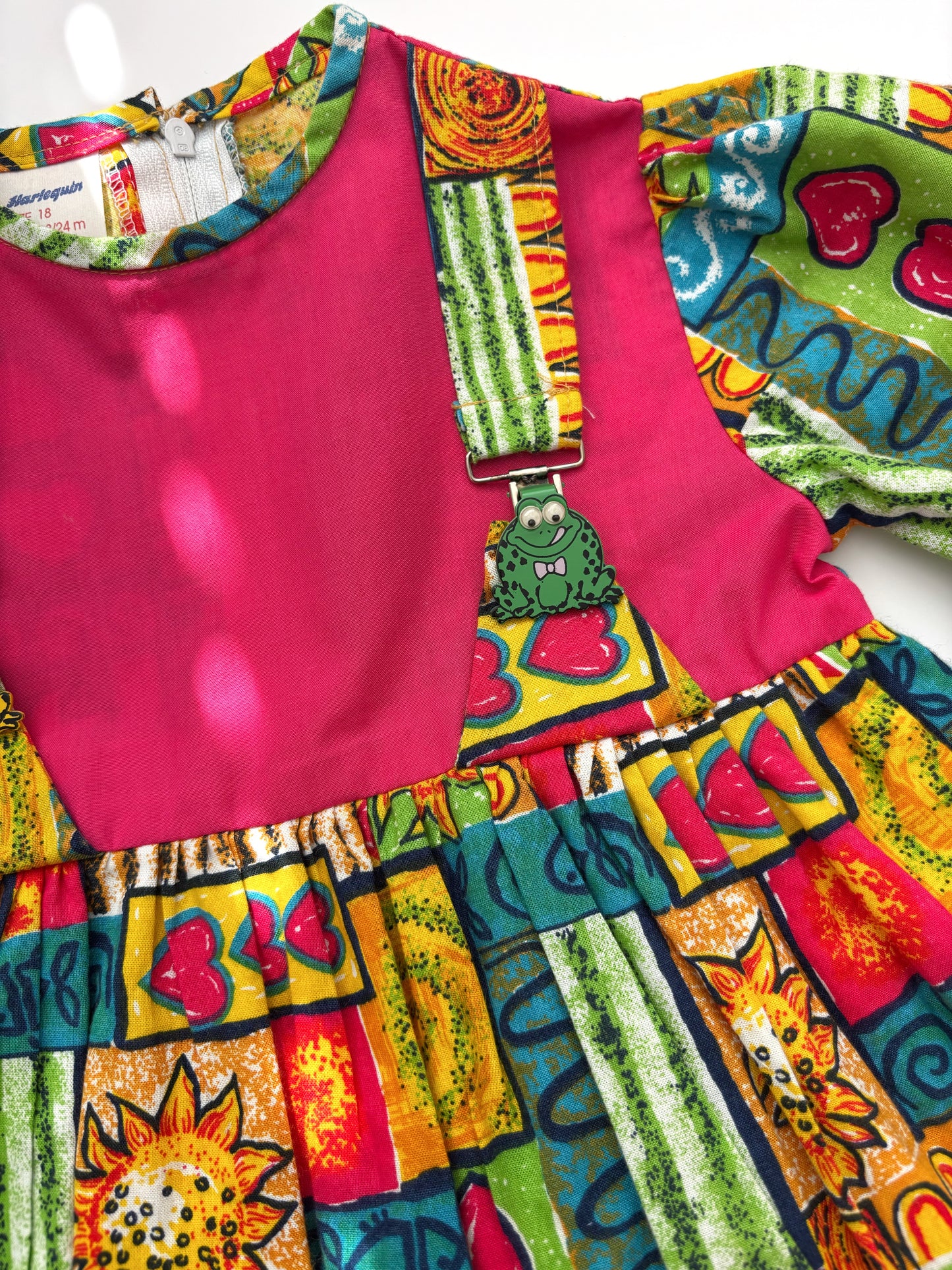 Vintage Bright Summer Dress Age 18-24 Months