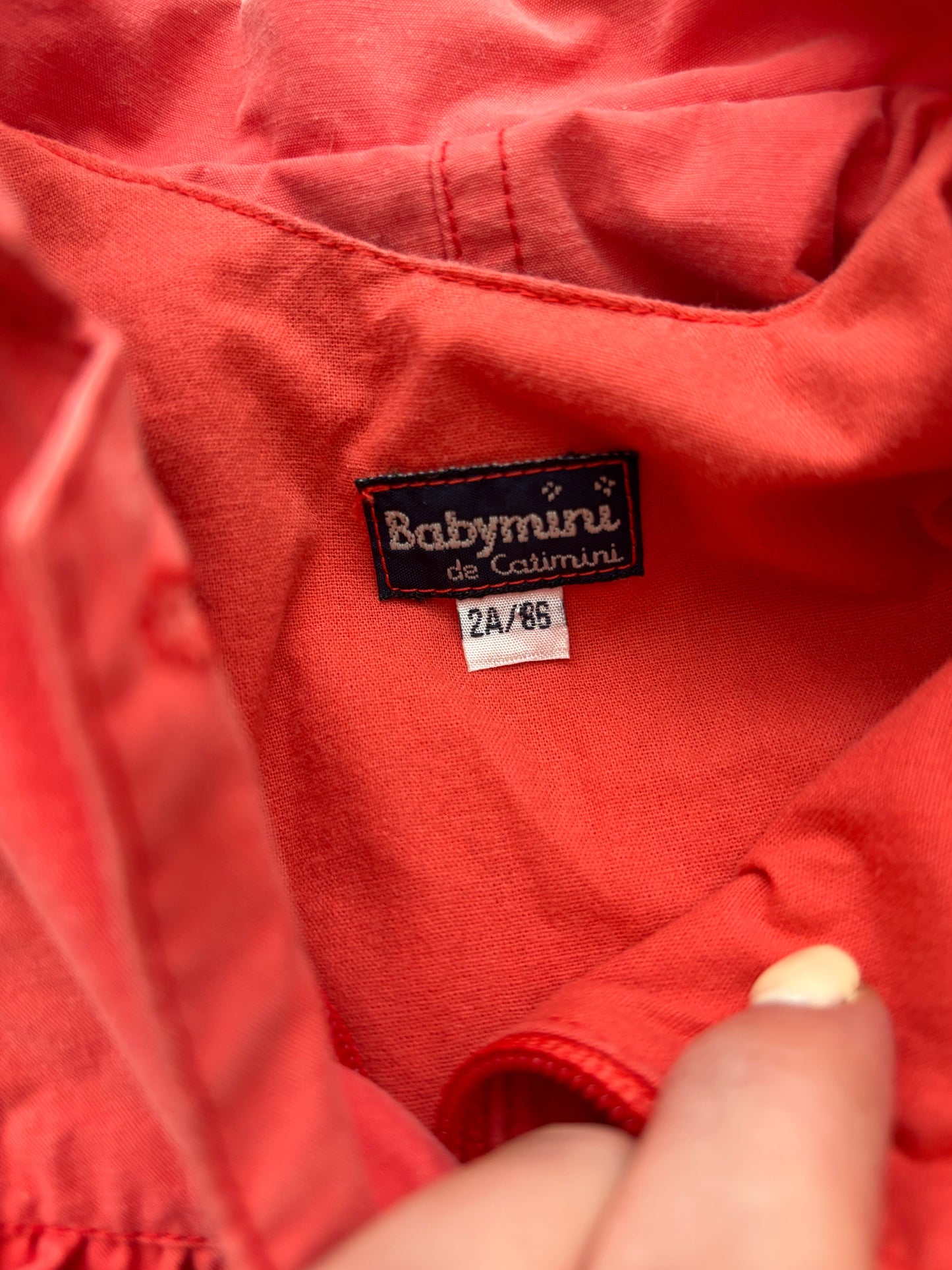 Vintage Coral Fruit Jacket Age 2 Years - Babymini