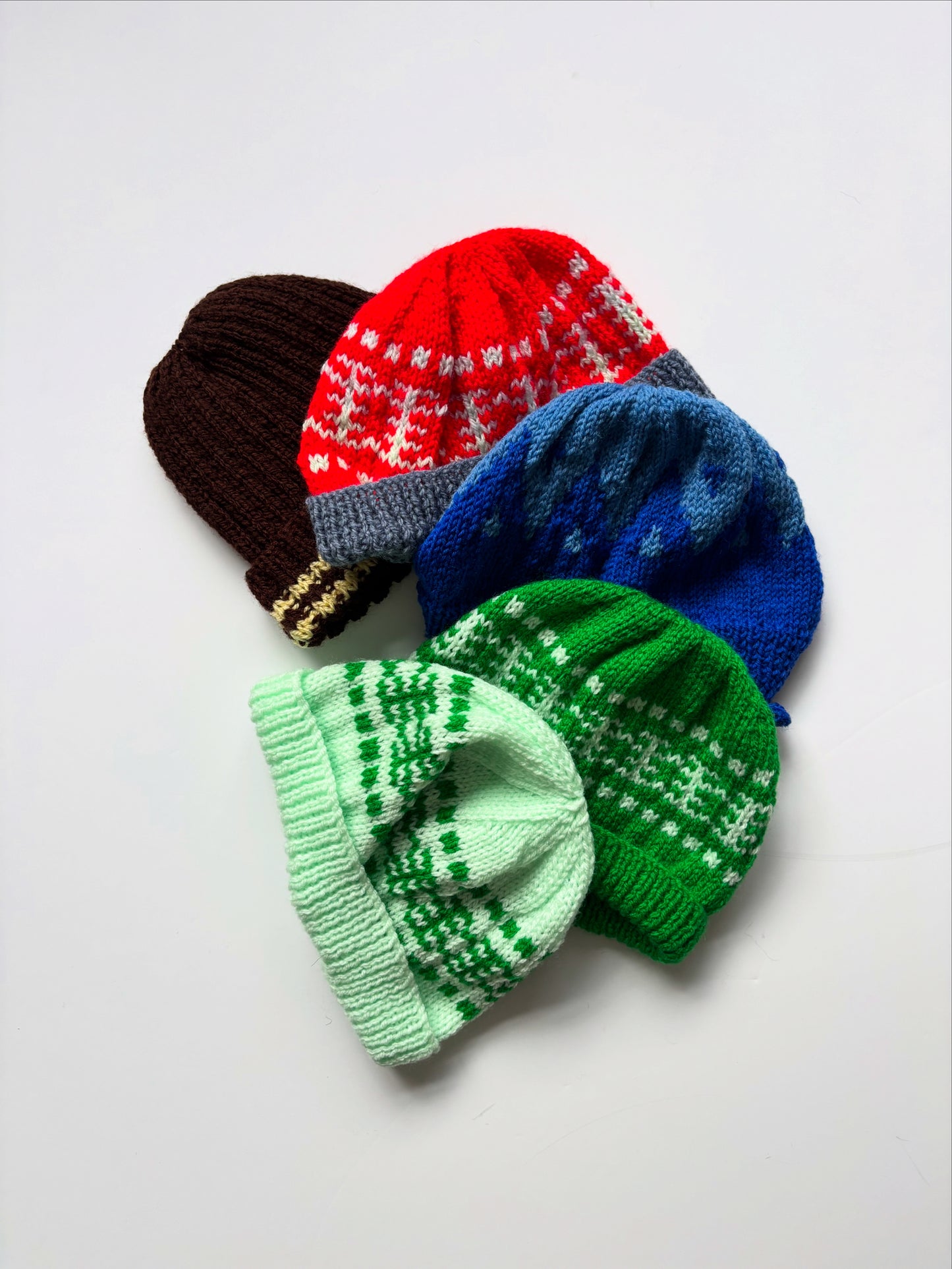 Natural Hand knitted Hat Age 1-3 Years