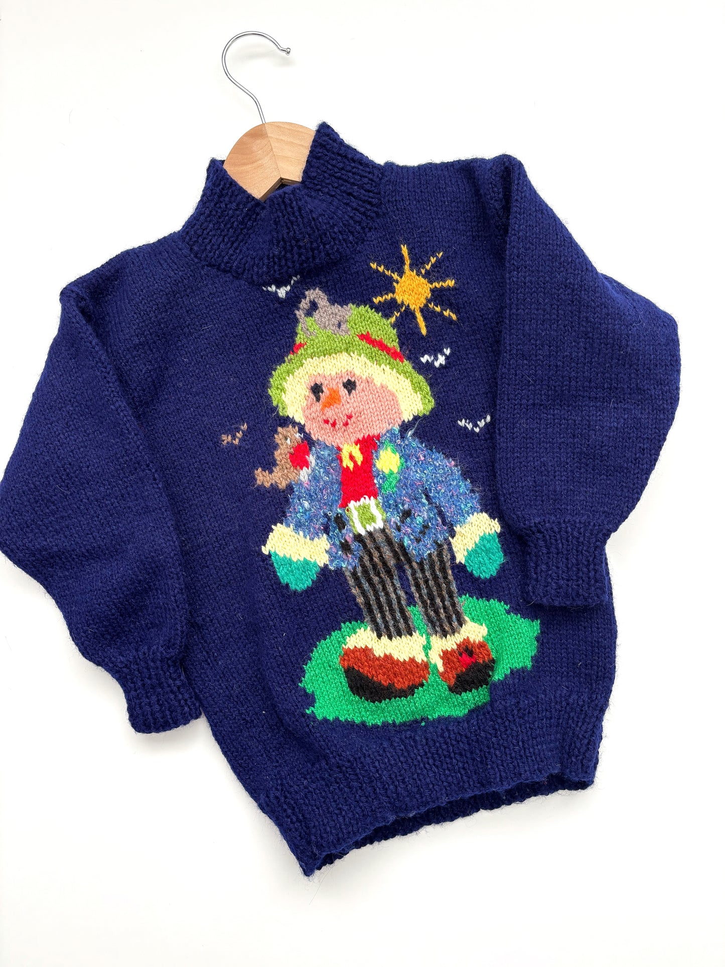 Handknit 90’s Scarecrow Jumper Age 3