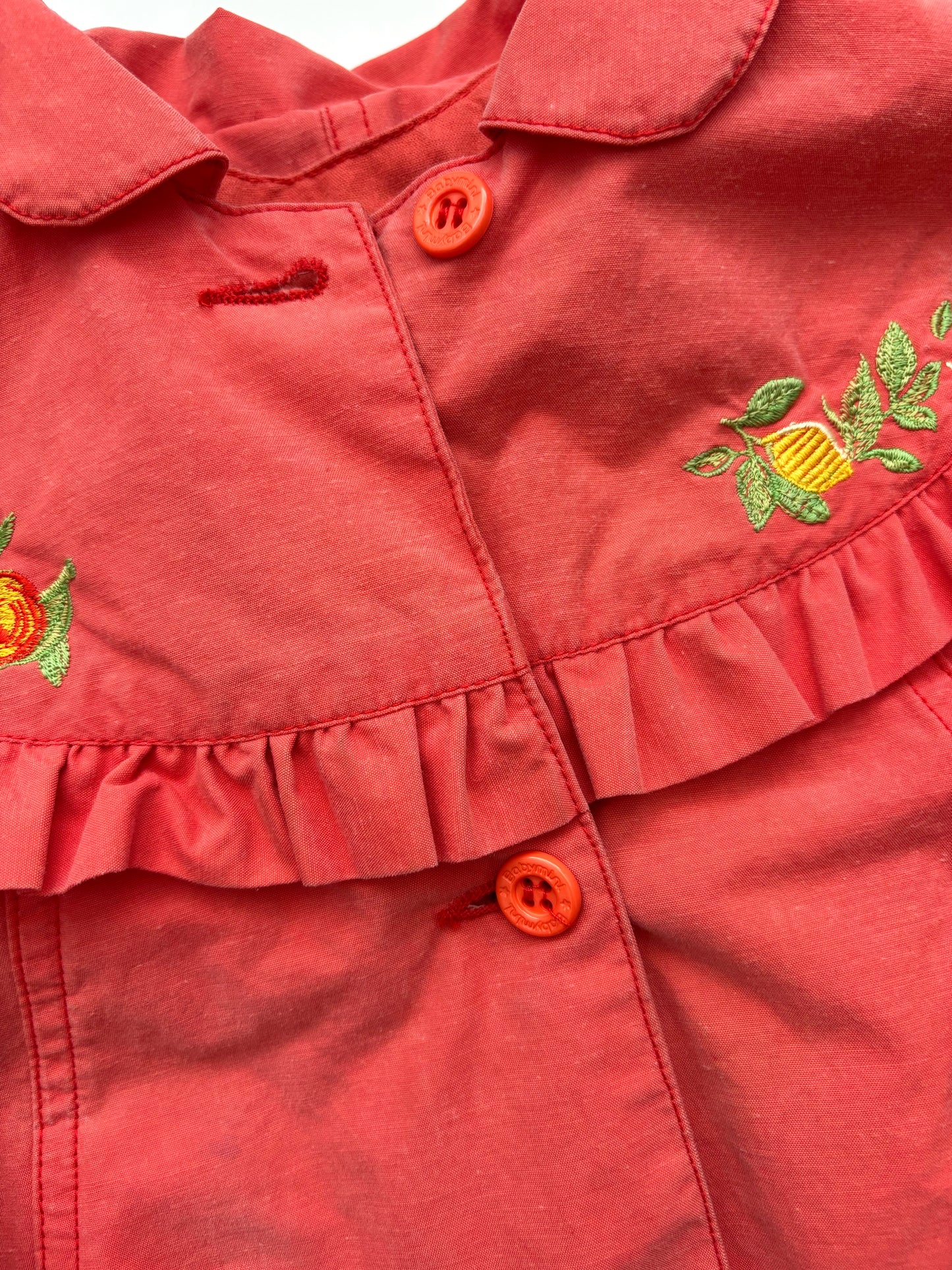 Vintage Coral Fruit Jacket Age 2 Years - Babymini