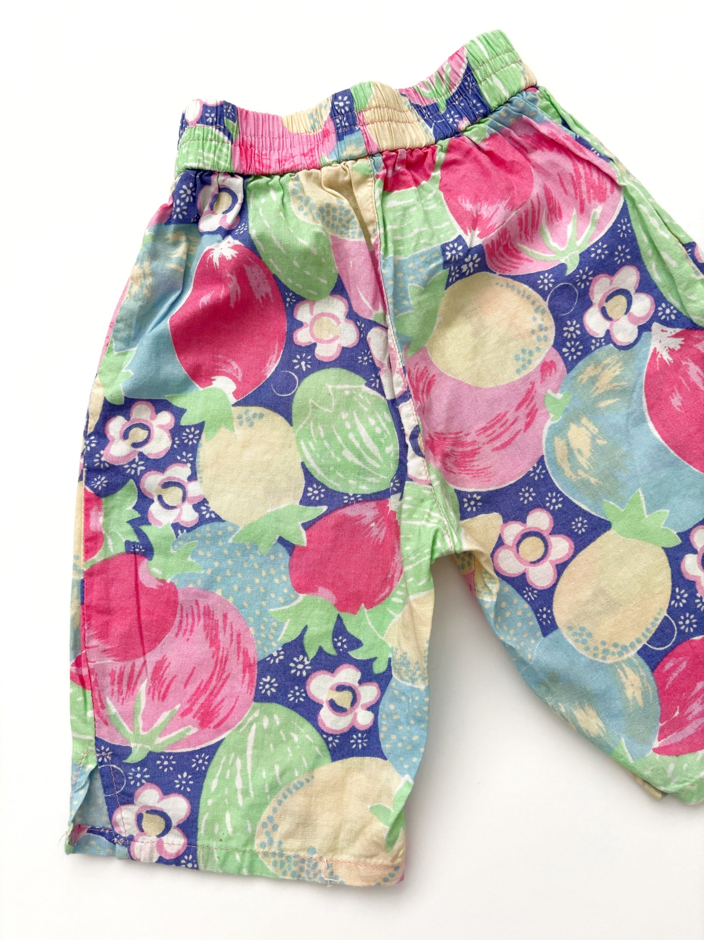 Fruit & Floral Cropped Balloon Style Trousers Age 12 Months