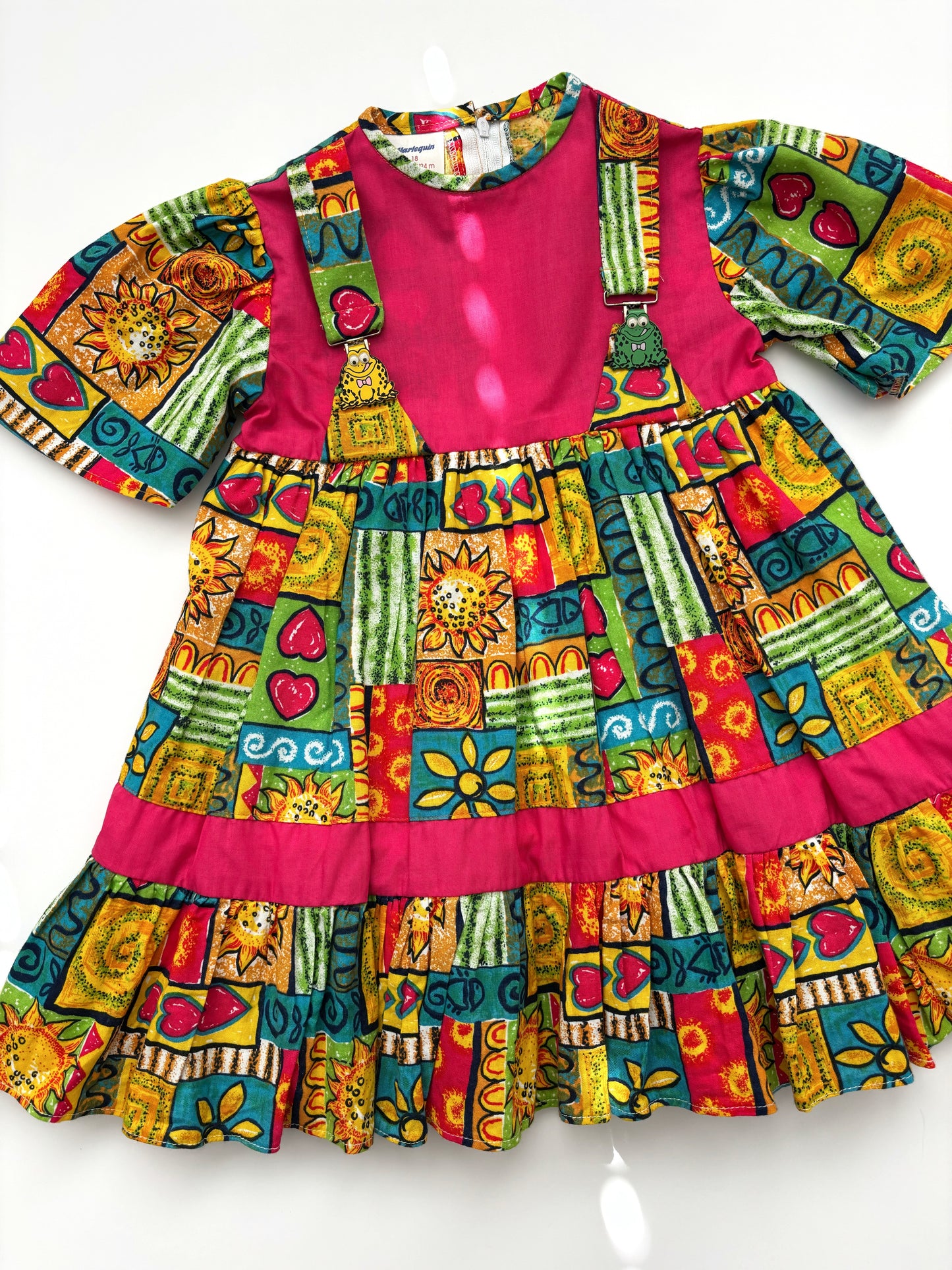 Vintage Bright Summer Dress Age 18-24 Months