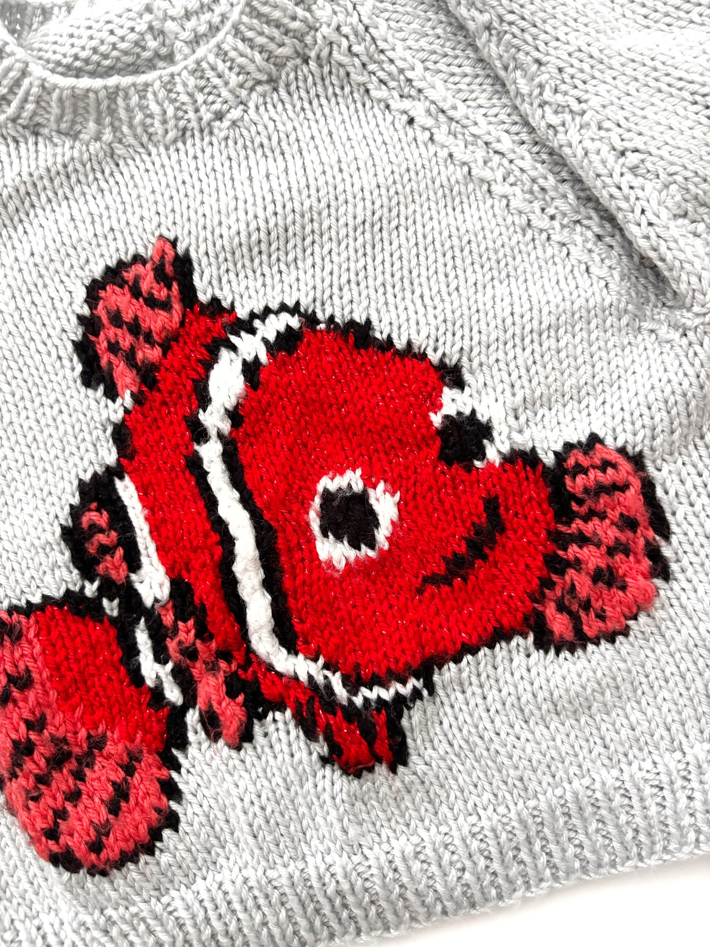 Nemo Inspired Handknit Jumper Age 6-12 Months