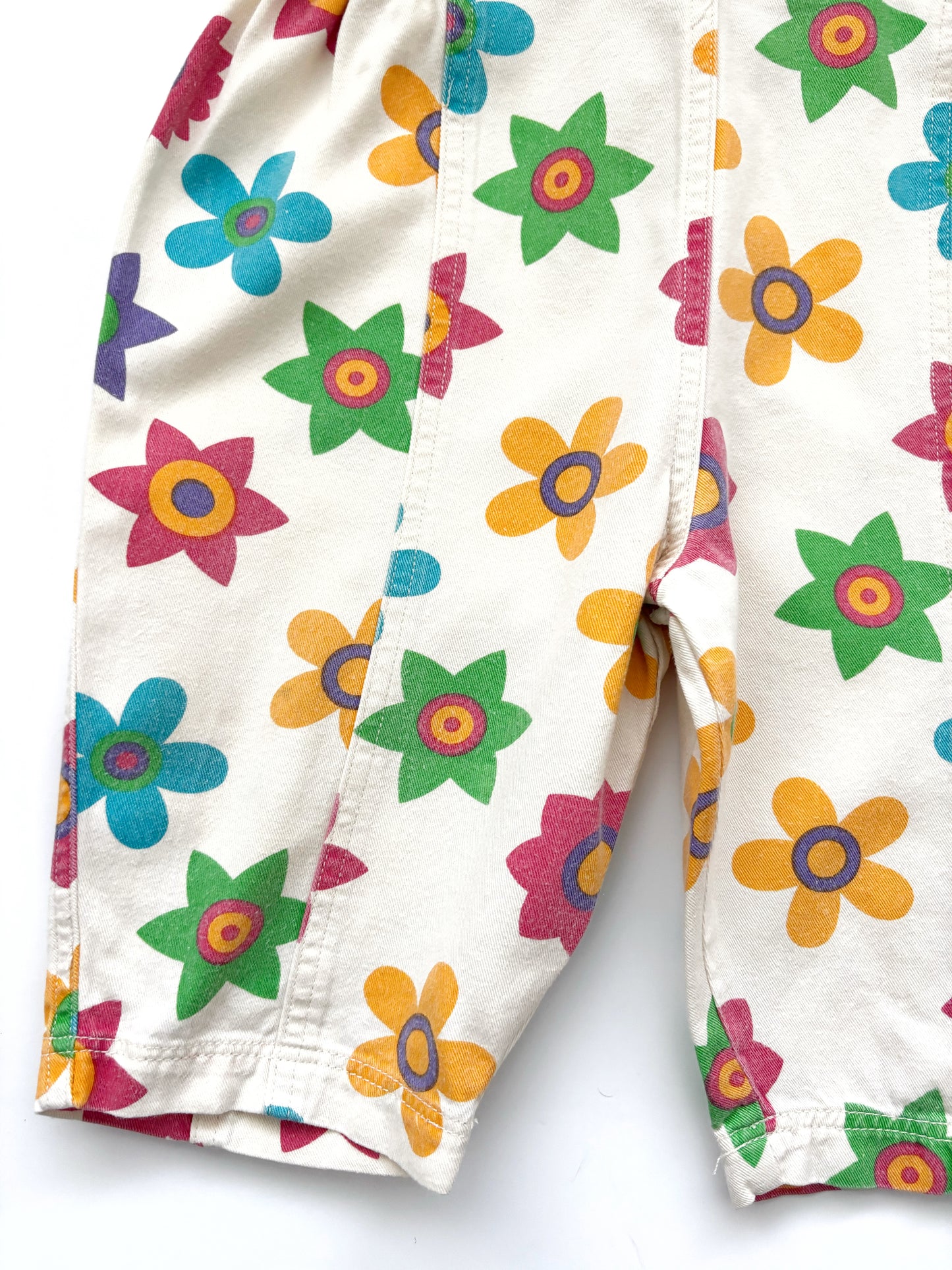 Vintage Floral Dungarees Age 12 Months +