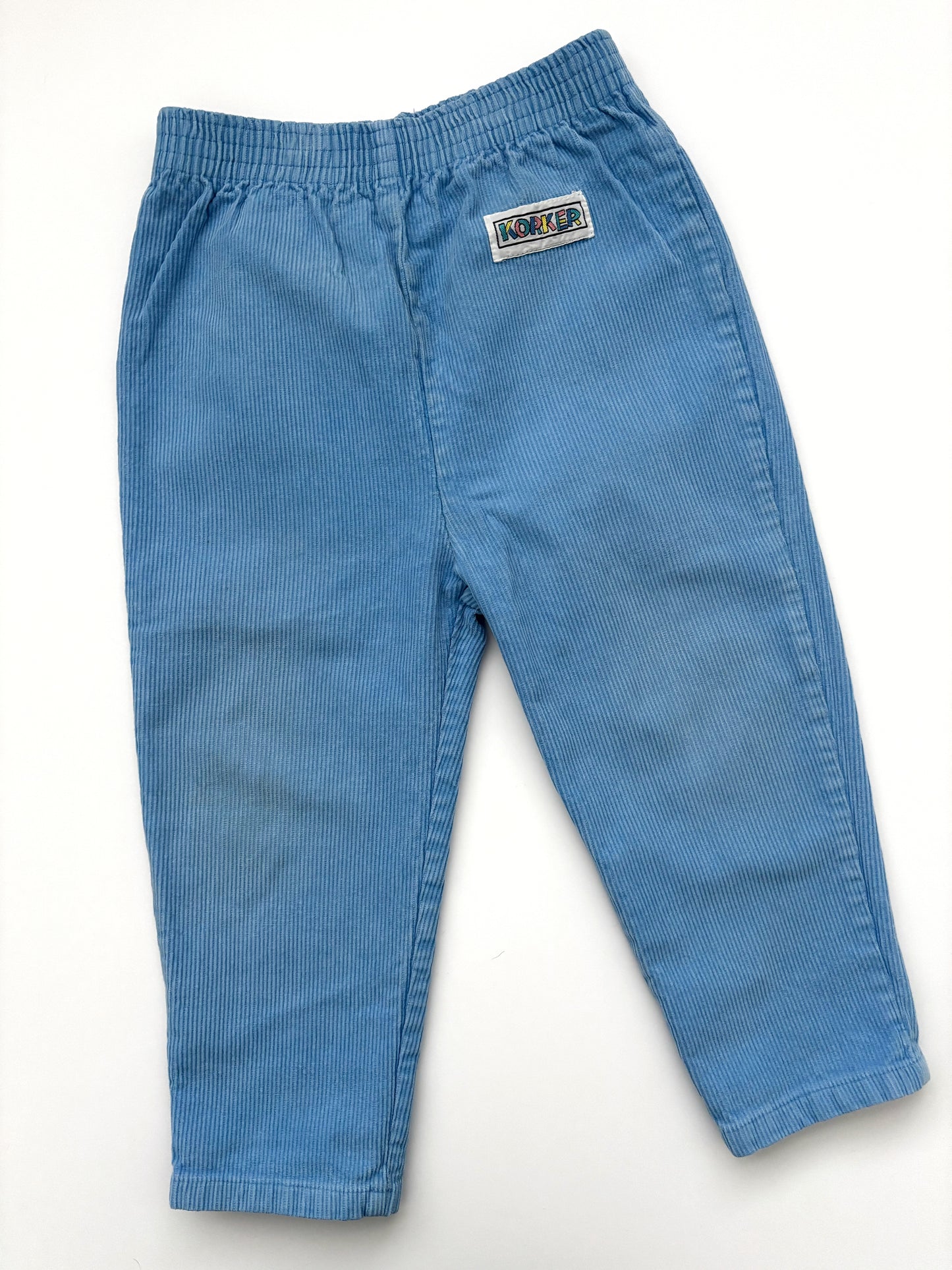 Light Blue Vintage Corduroy Trousers Age 18-24 Months