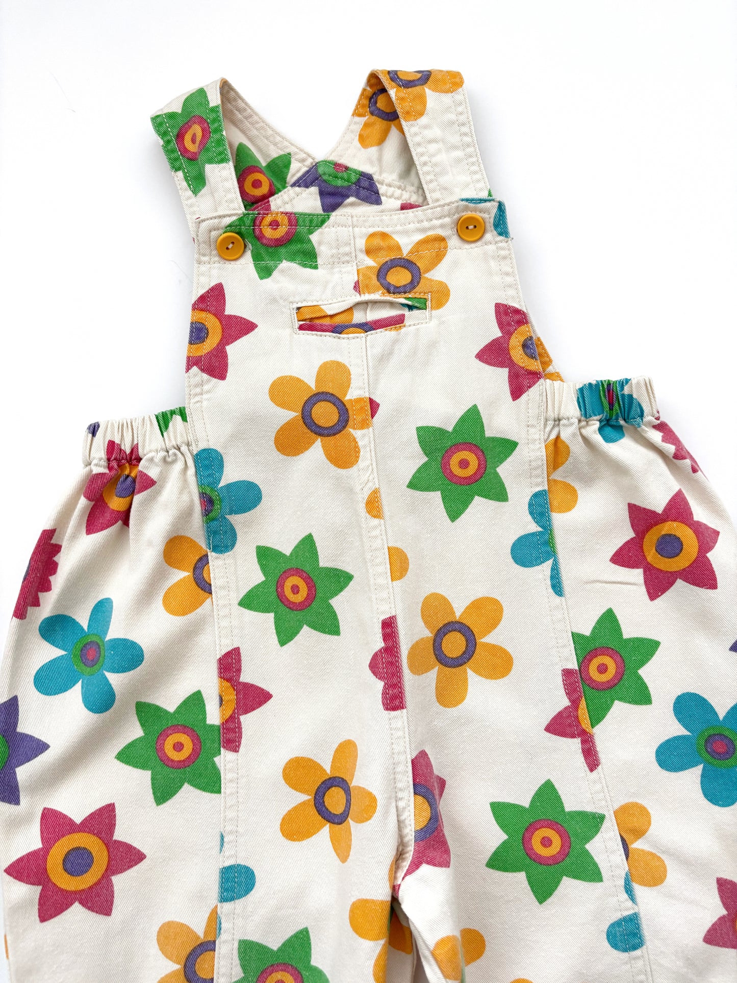 Vintage Floral Dungarees Age 12 Months +
