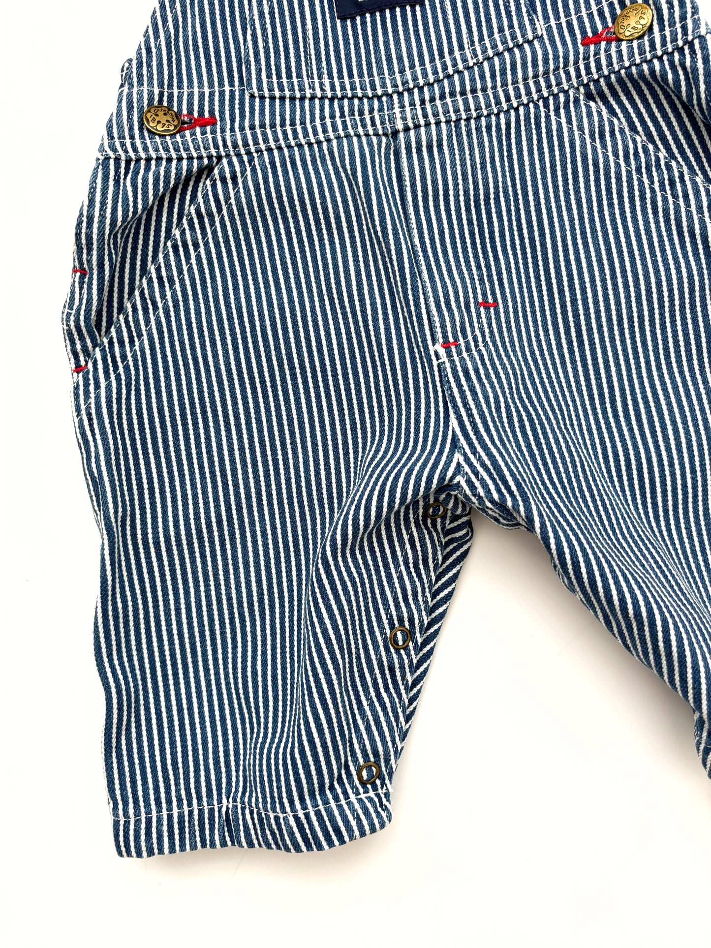 Oshkosh Stripe Dungarees Age 6 Months
