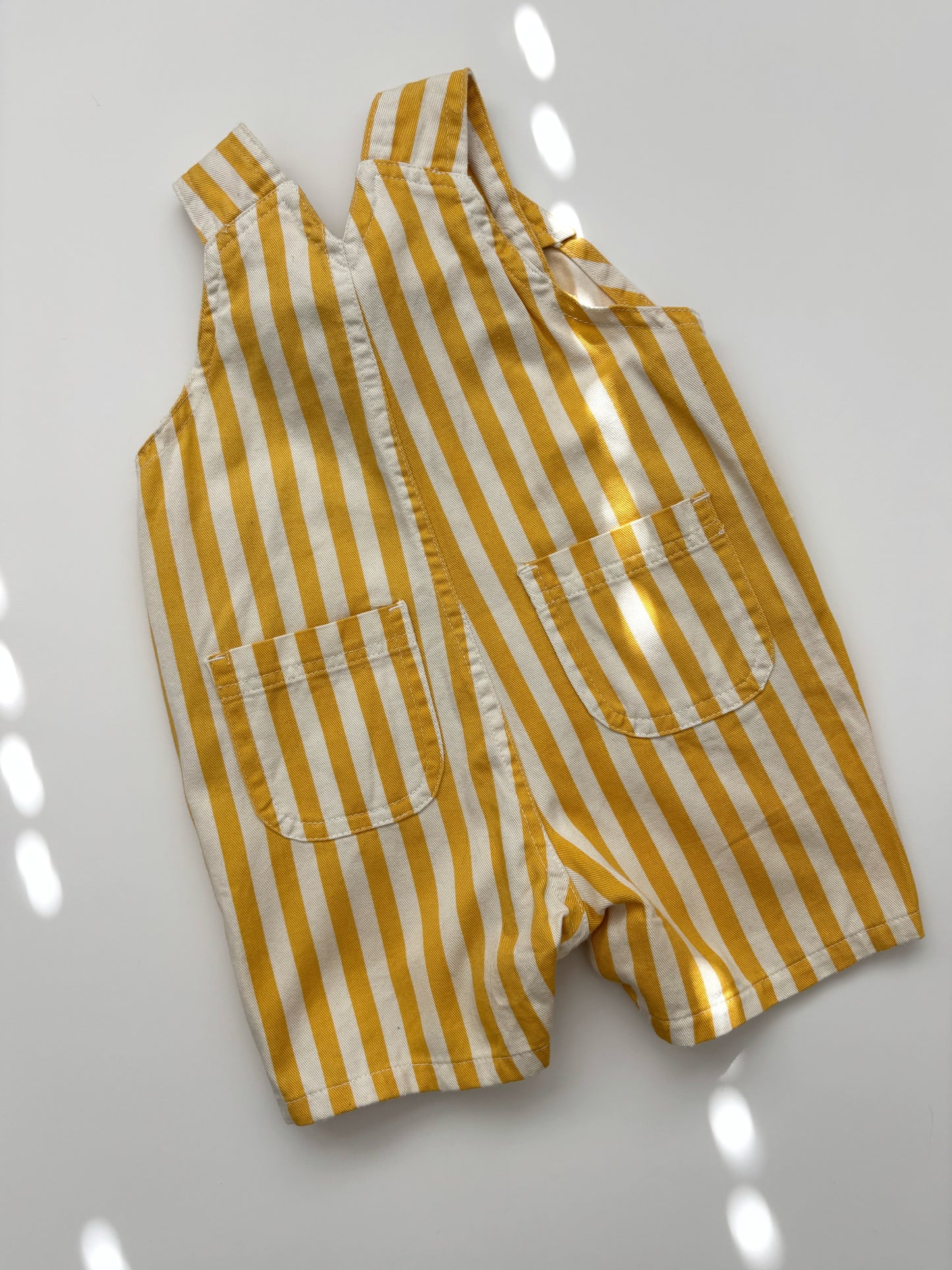 Yellow Striped Dungarees