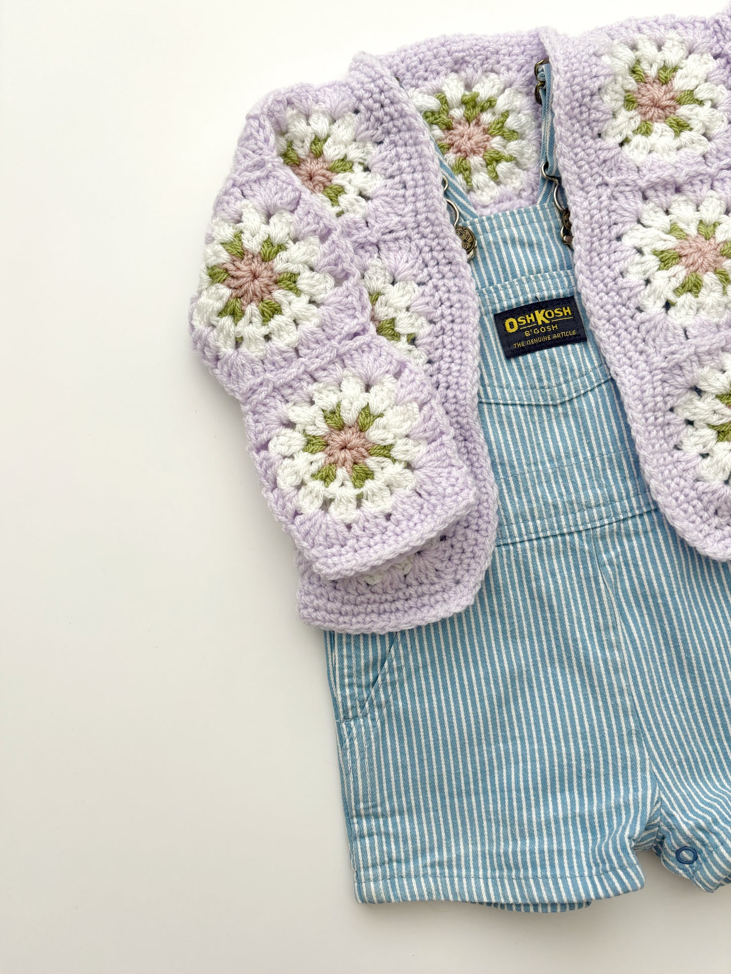 Crochet Square Cardigan Age 12-18 Months