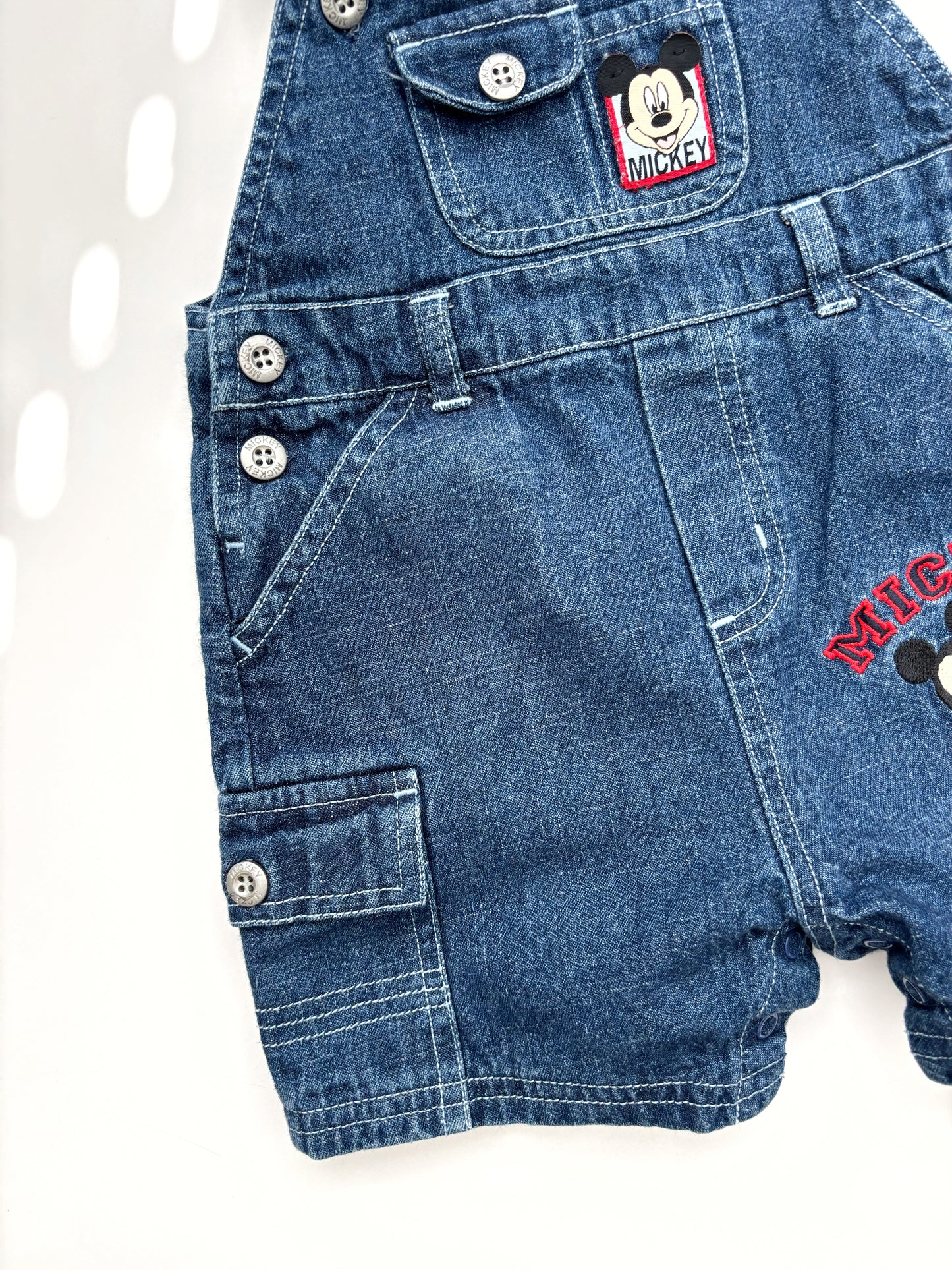 Y2K Disney Shortie Dungarees 6-9 Months