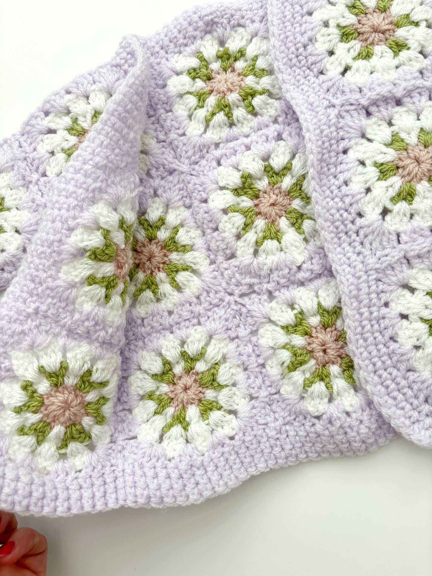 Crochet Square Cardigan Age 12-18 Months