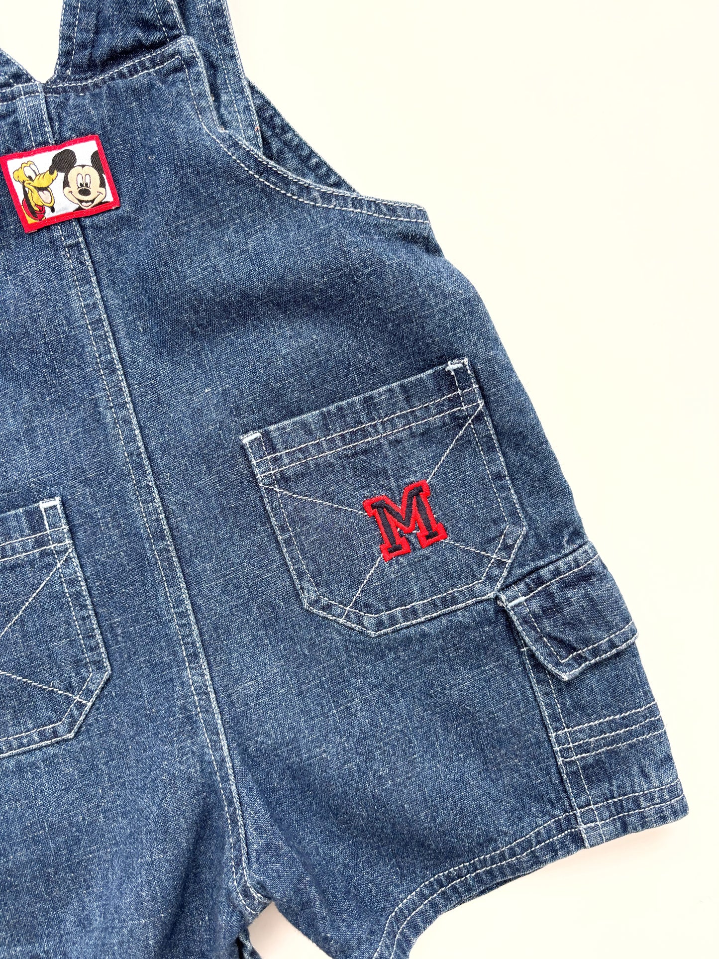 Y2K Disney Shortie Dungarees 6-9 Months
