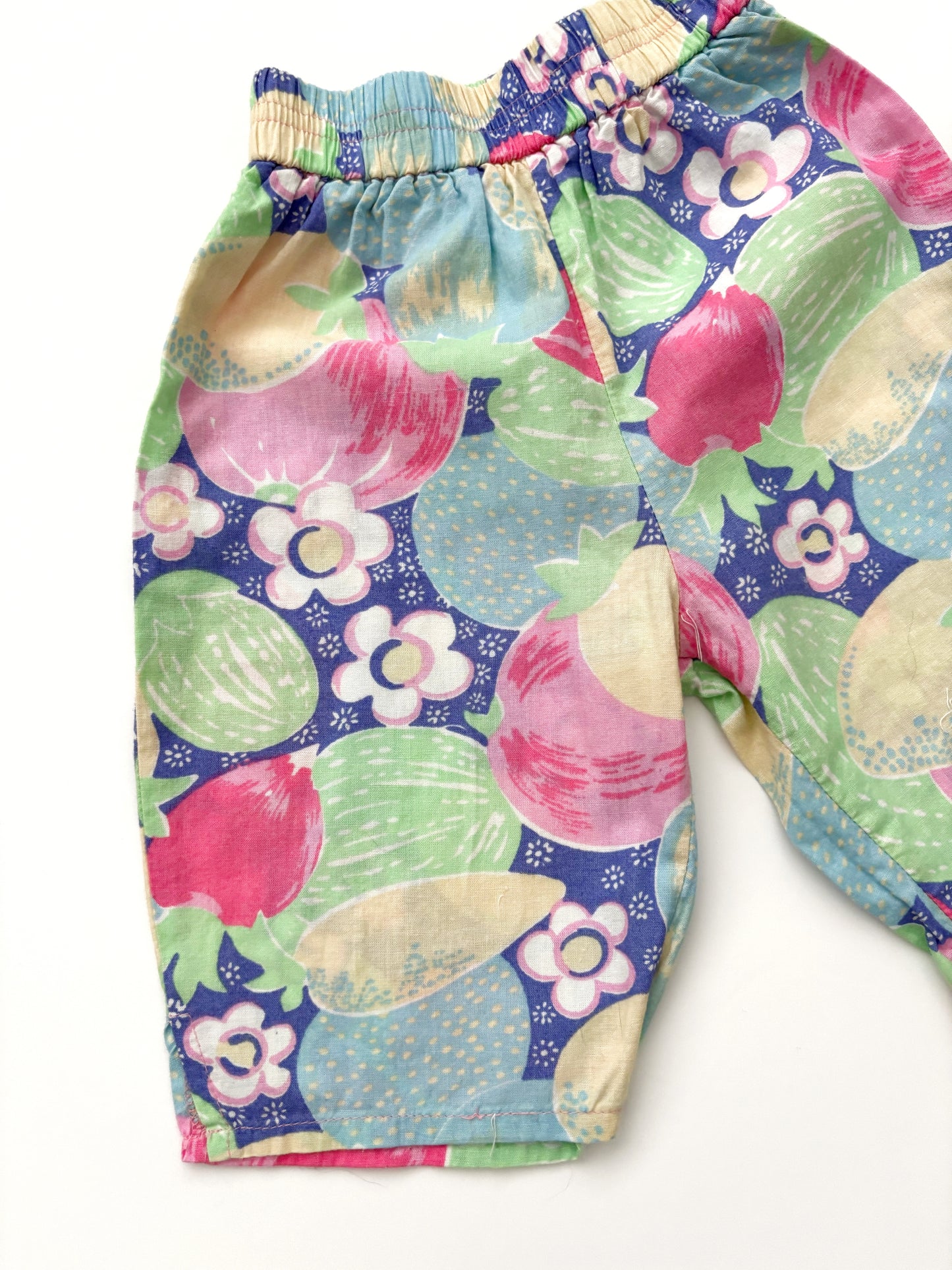 Fruit & Floral Cropped Balloon Style Trousers Age 12 Months