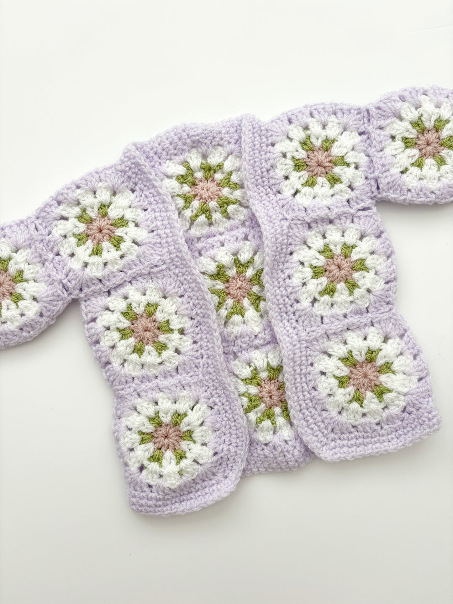 Crochet Square Cardigan Age 12-18 Months