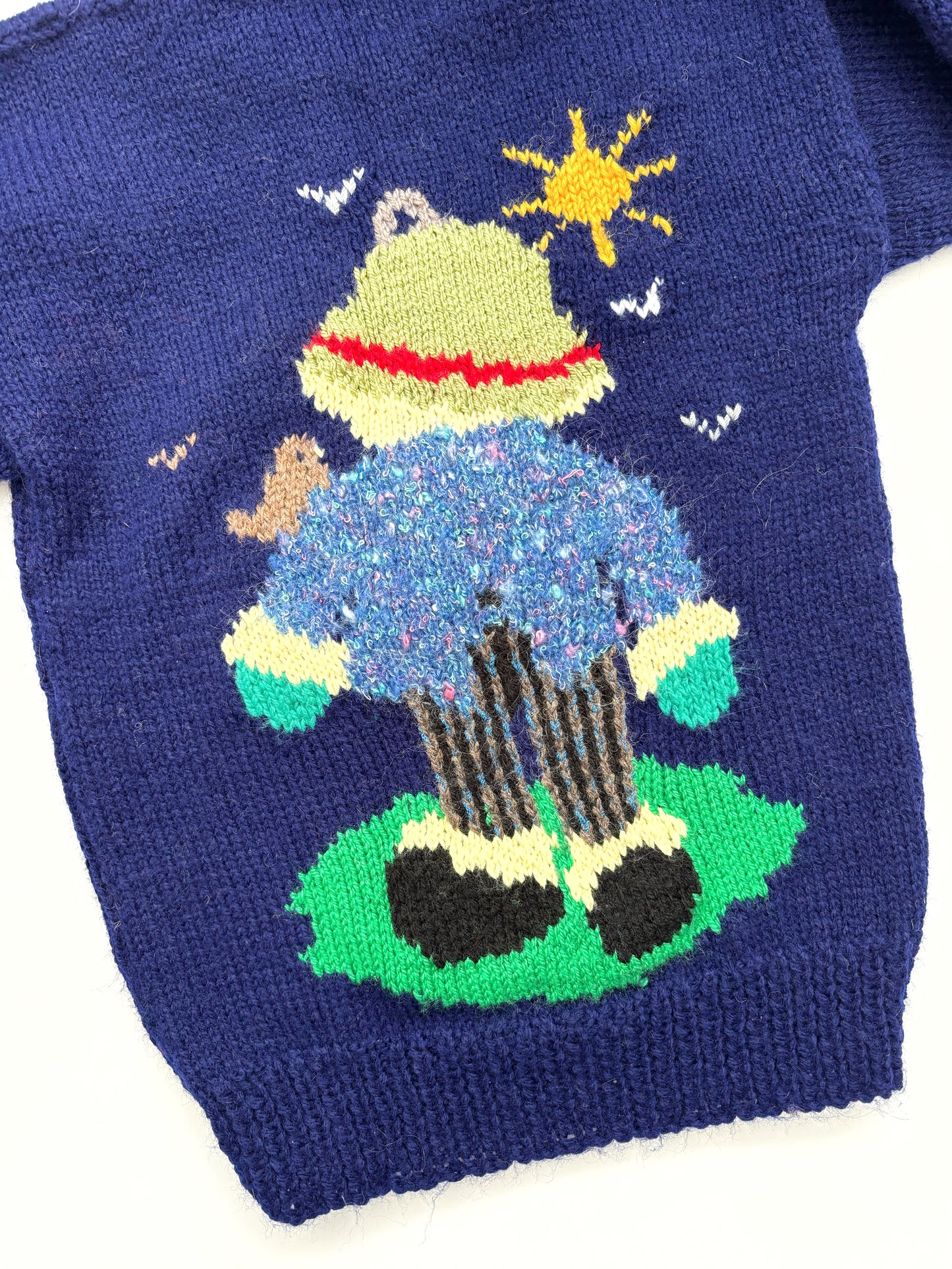 Handknit 90’s Scarecrow Jumper Age 3