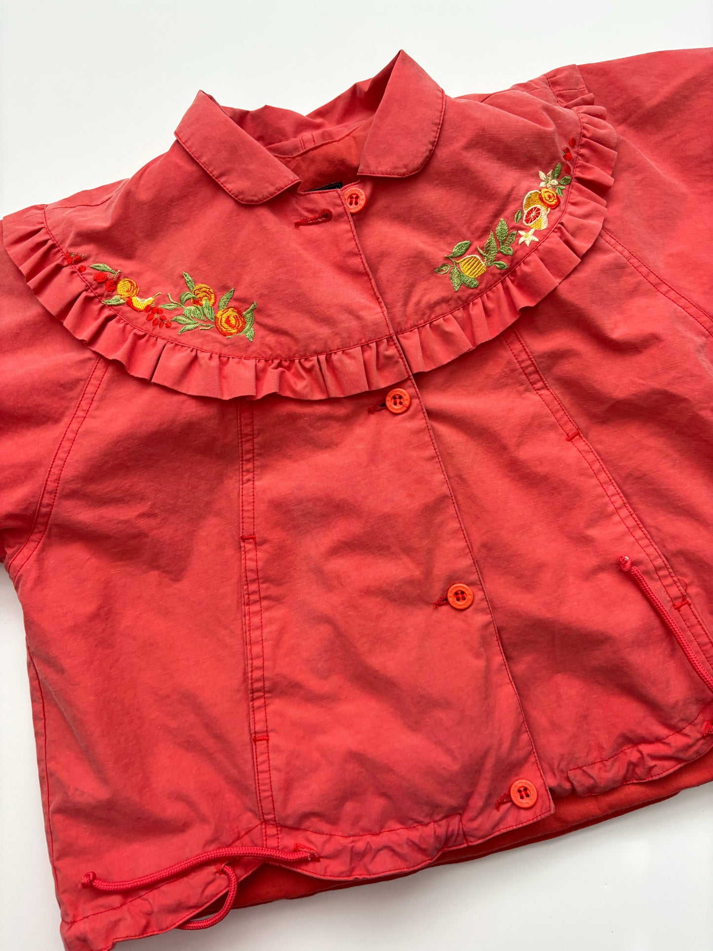 Vintage Coral Fruit Jacket Age 2 Years - Babymini
