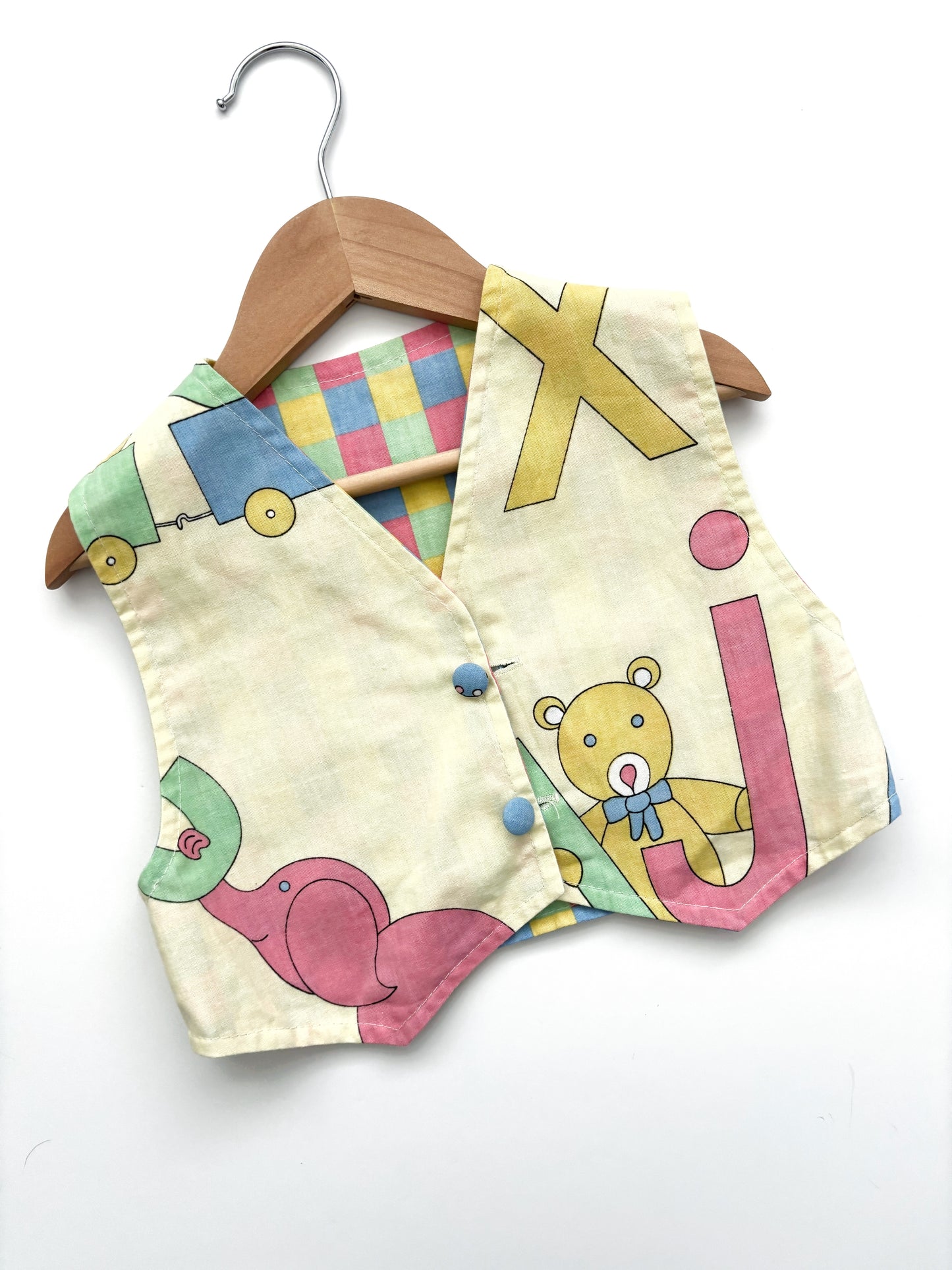 Vintage Reversible Waistcoat Age 2-3 Years