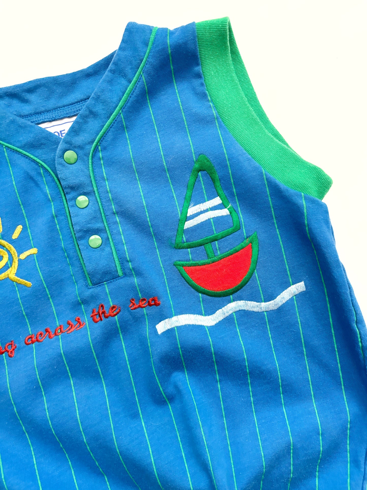 Vintage Stripe Sunshine Romper Age 18 Months