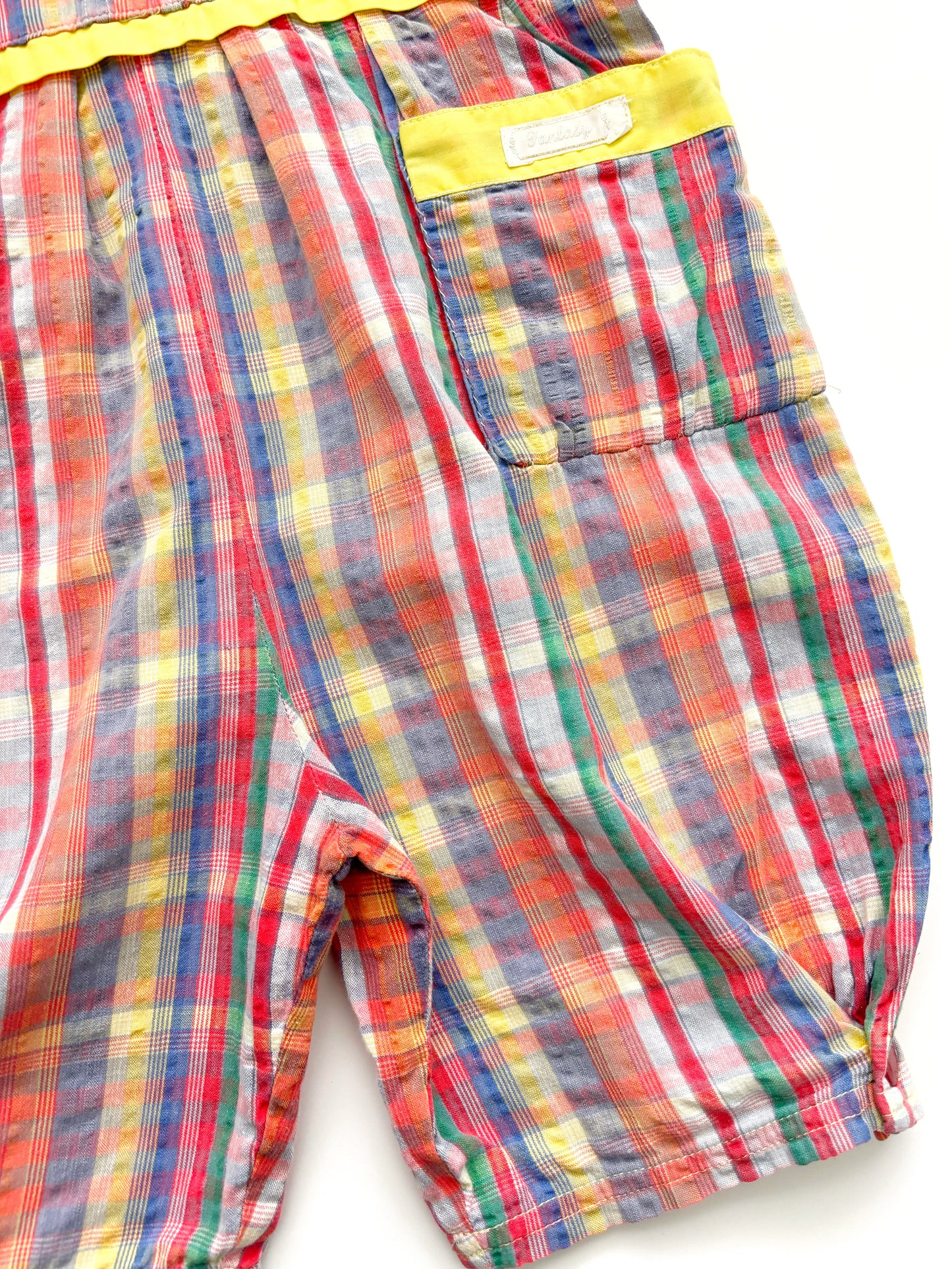 Vintage Oversized Check Overall Age 1-2 Years (Read Description)