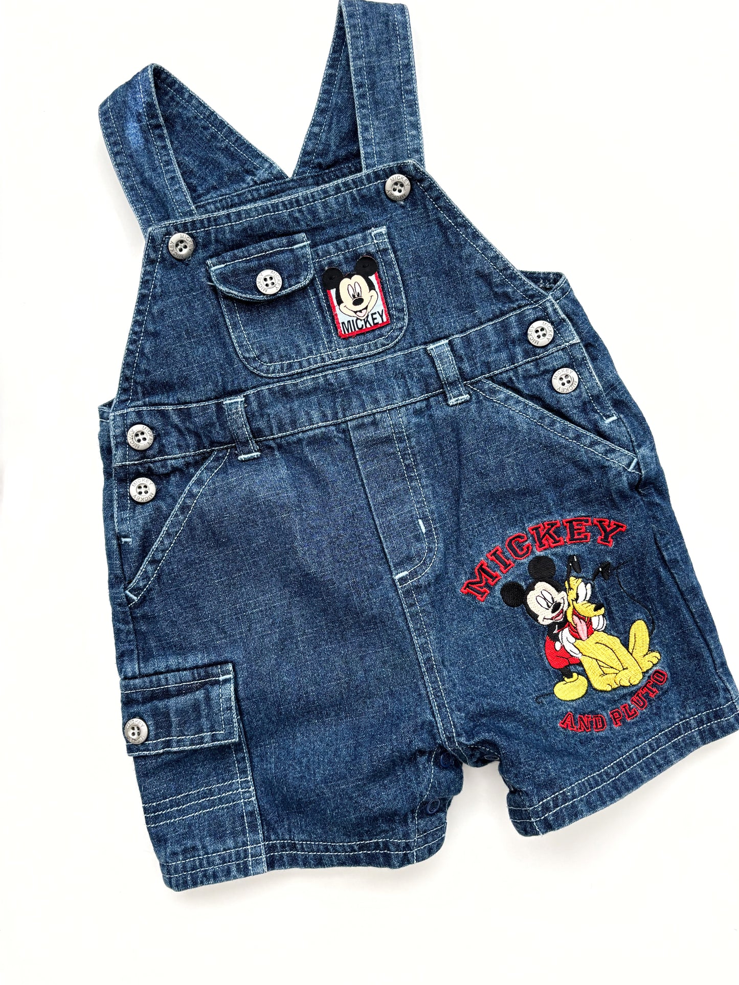Y2K Disney Shortie Dungarees 6-9 Months