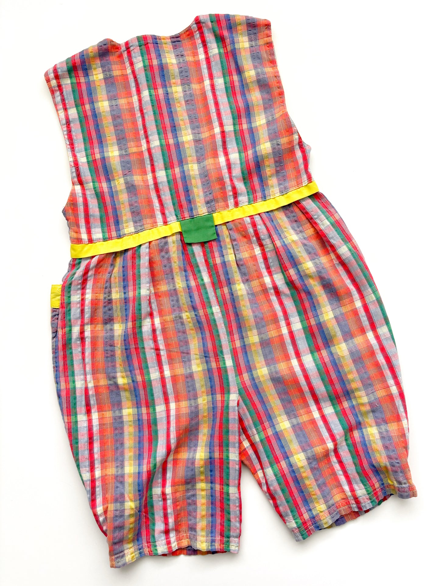 Vintage Oversized Check Overall Age 1-2 Years (Read Description)