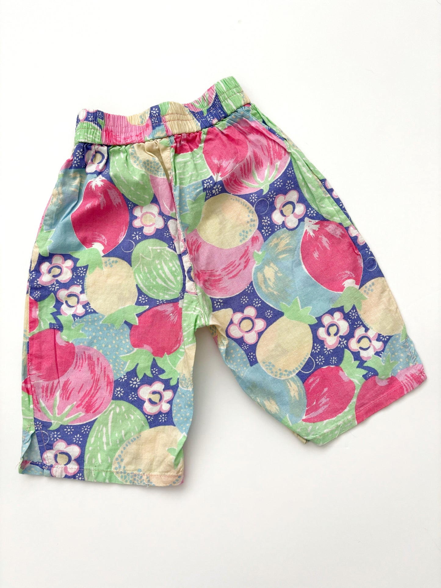 Fruit & Floral Cropped Balloon Style Trousers Age 12 Months