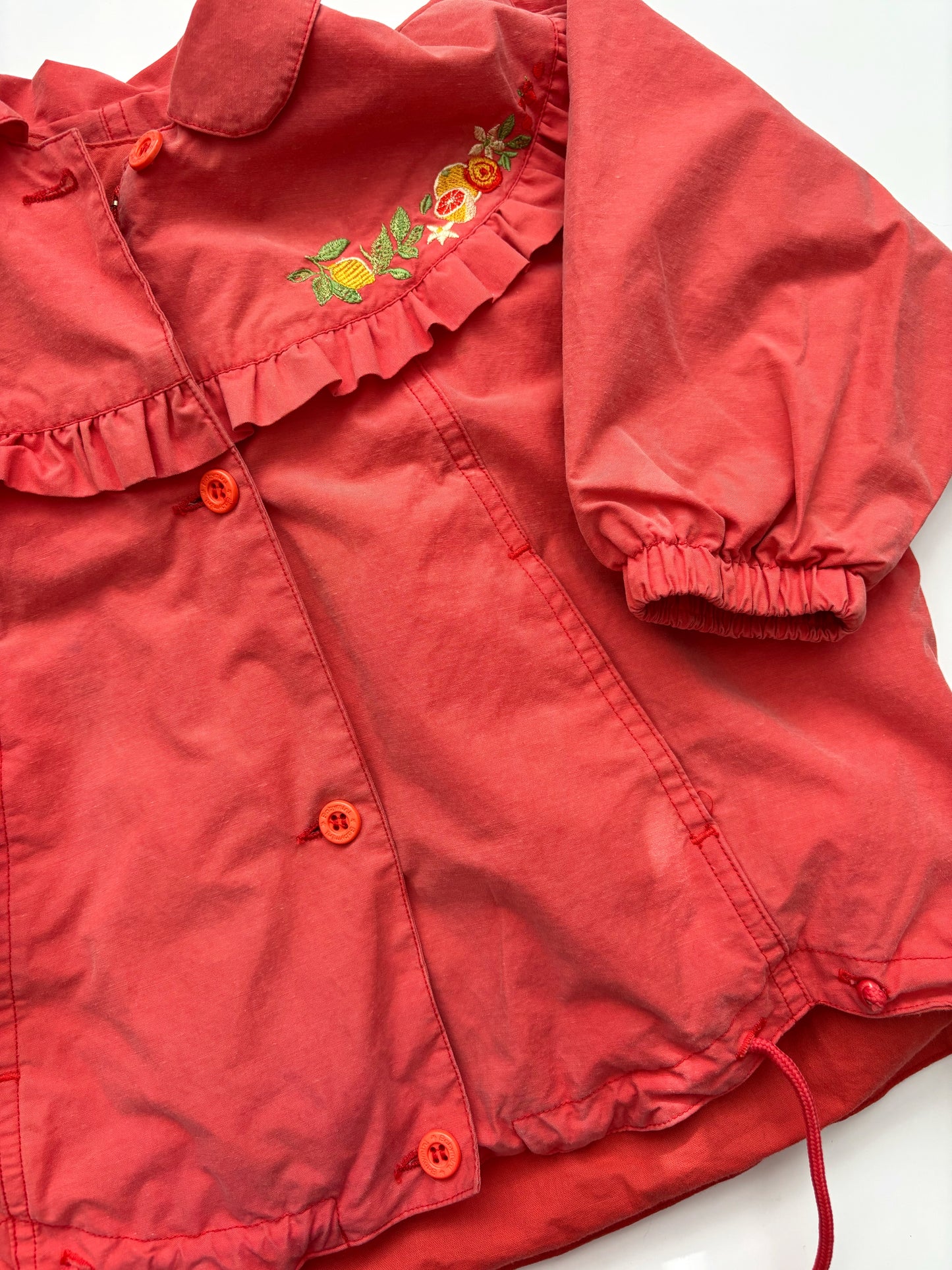 Vintage Coral Fruit Jacket Age 2 Years - Babymini