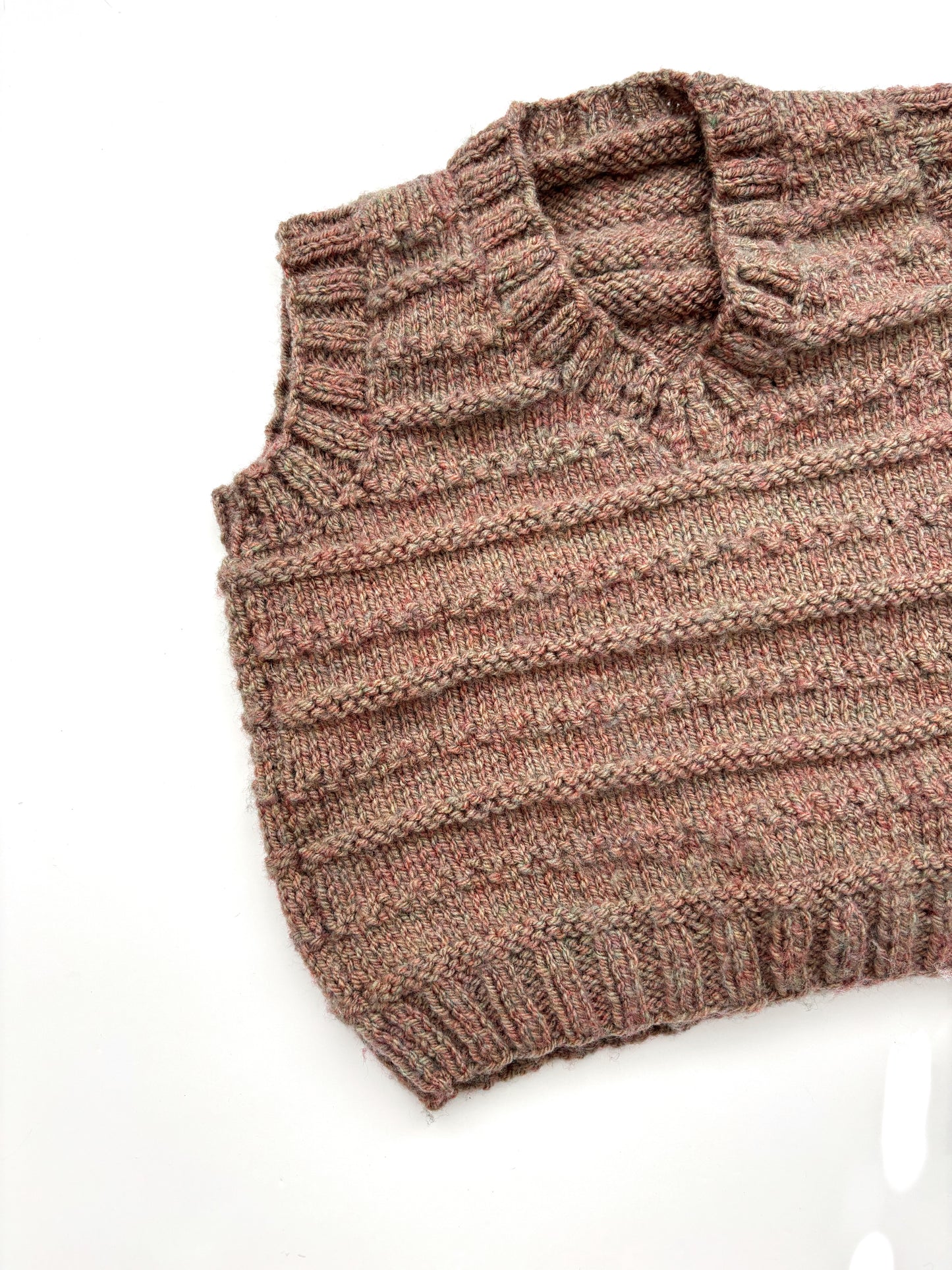 Neutral Handknit Vest Age 1-2 Years