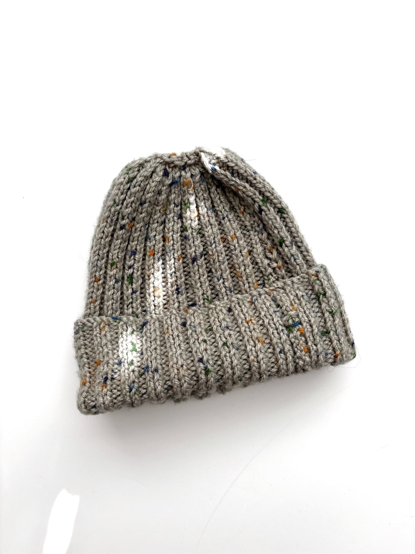 Natural Hand knitted Hat Age 1-3 Years