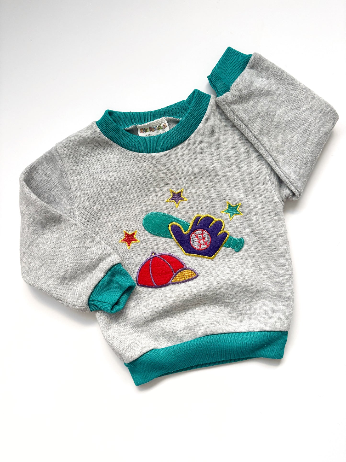 American Vintage Kids Baseball Sweatshirt Age 12 Months