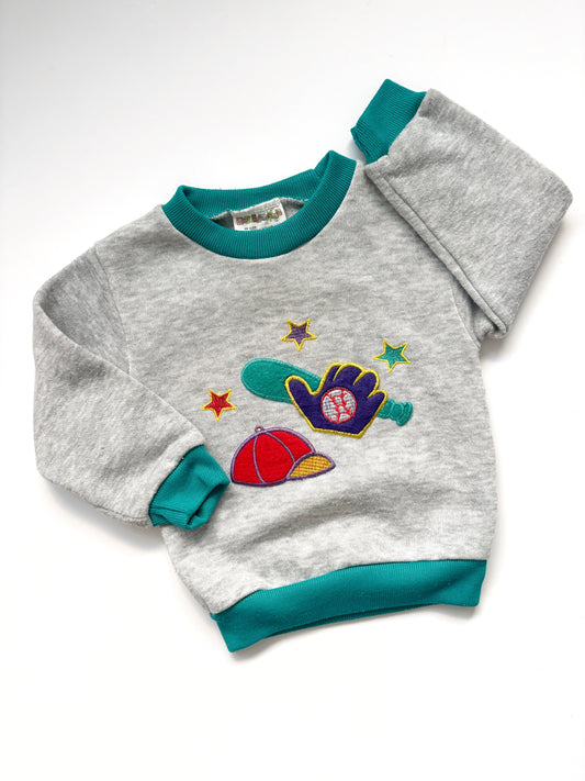 American Vintage Kids Baseball Sweatshirt Age 12 Months