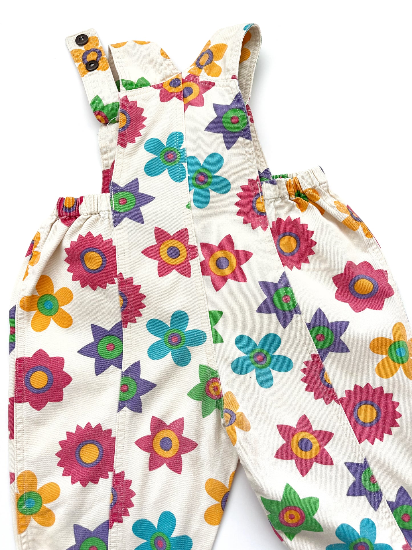 Vintage Floral Dungarees Age 12 Months +