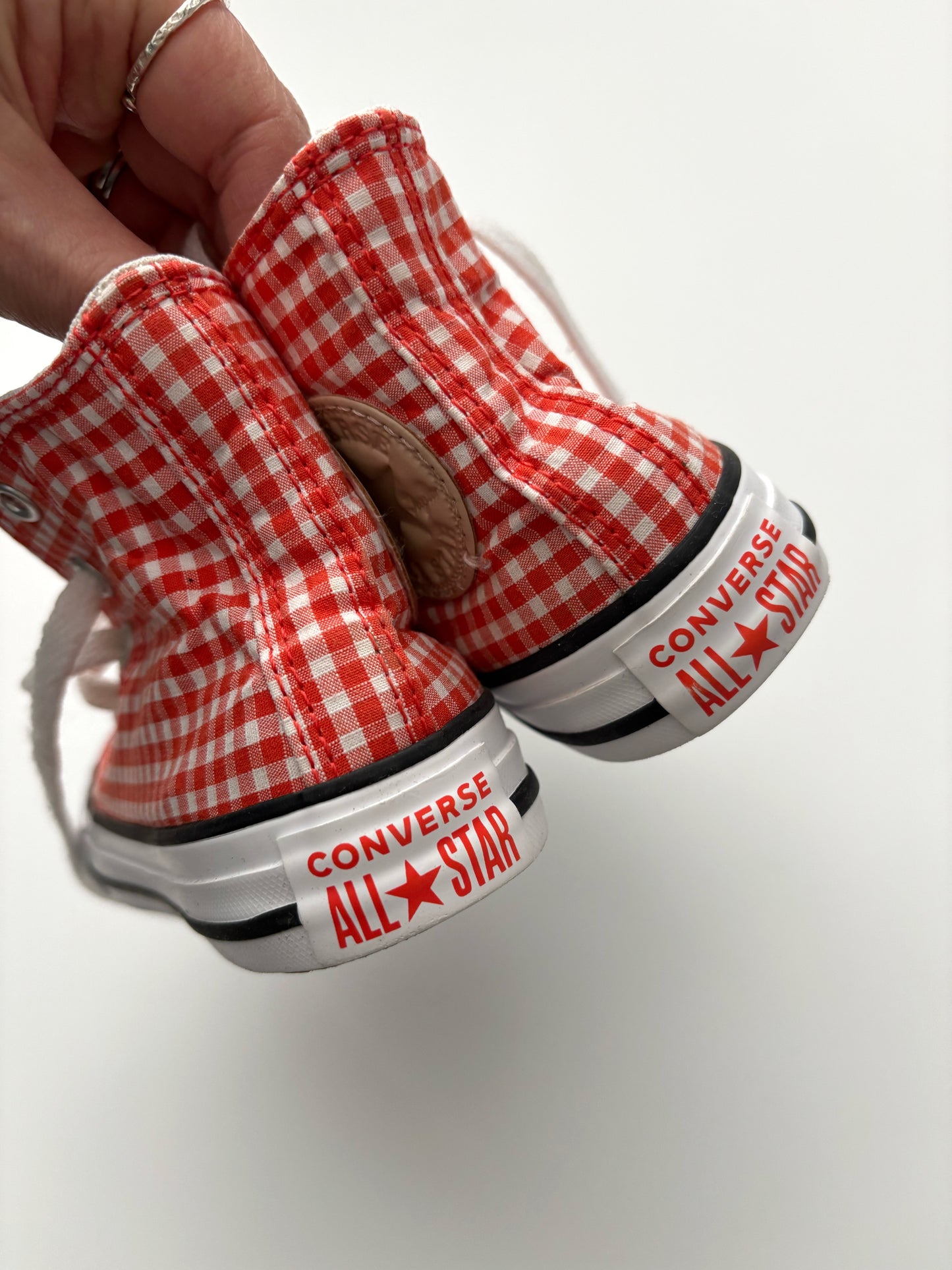 Gingham Converse Trainers