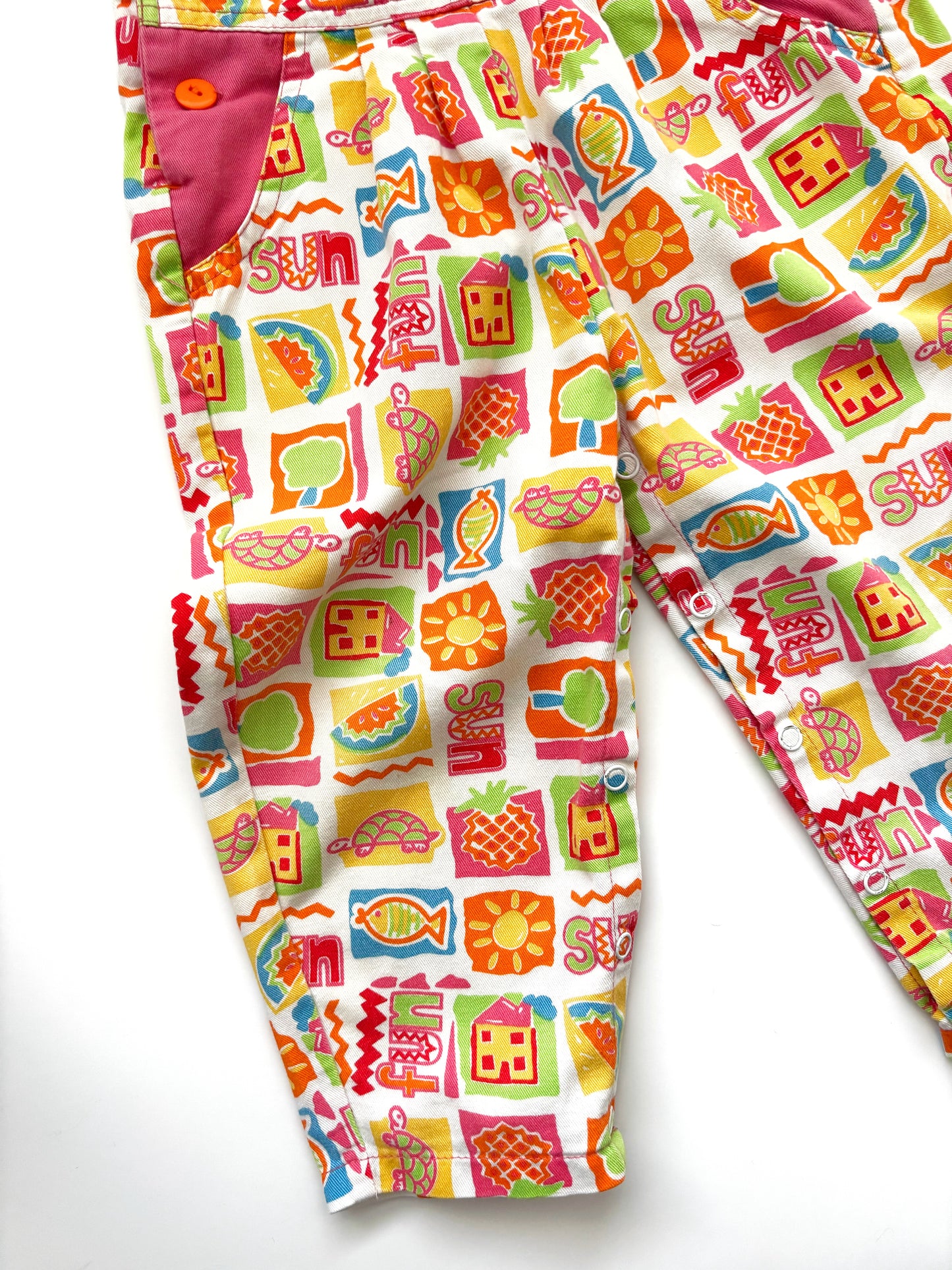 Vintage “Fun” Dungarees Age 12-18 Months