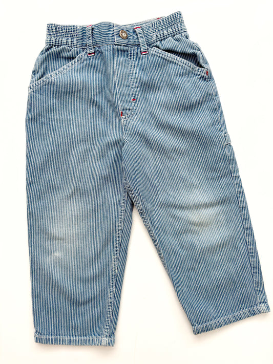 Vintage St Michael Stripe Jeans Age 2-3 Years