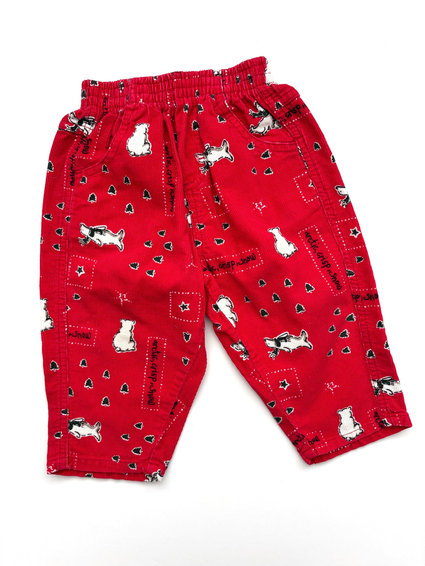 Oshkosh Polar Bear Corduroy Trousers Age 12 Months