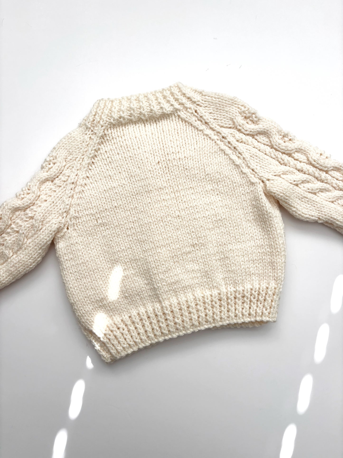 Cream Cable Knit Cardigan 6-12 Months
