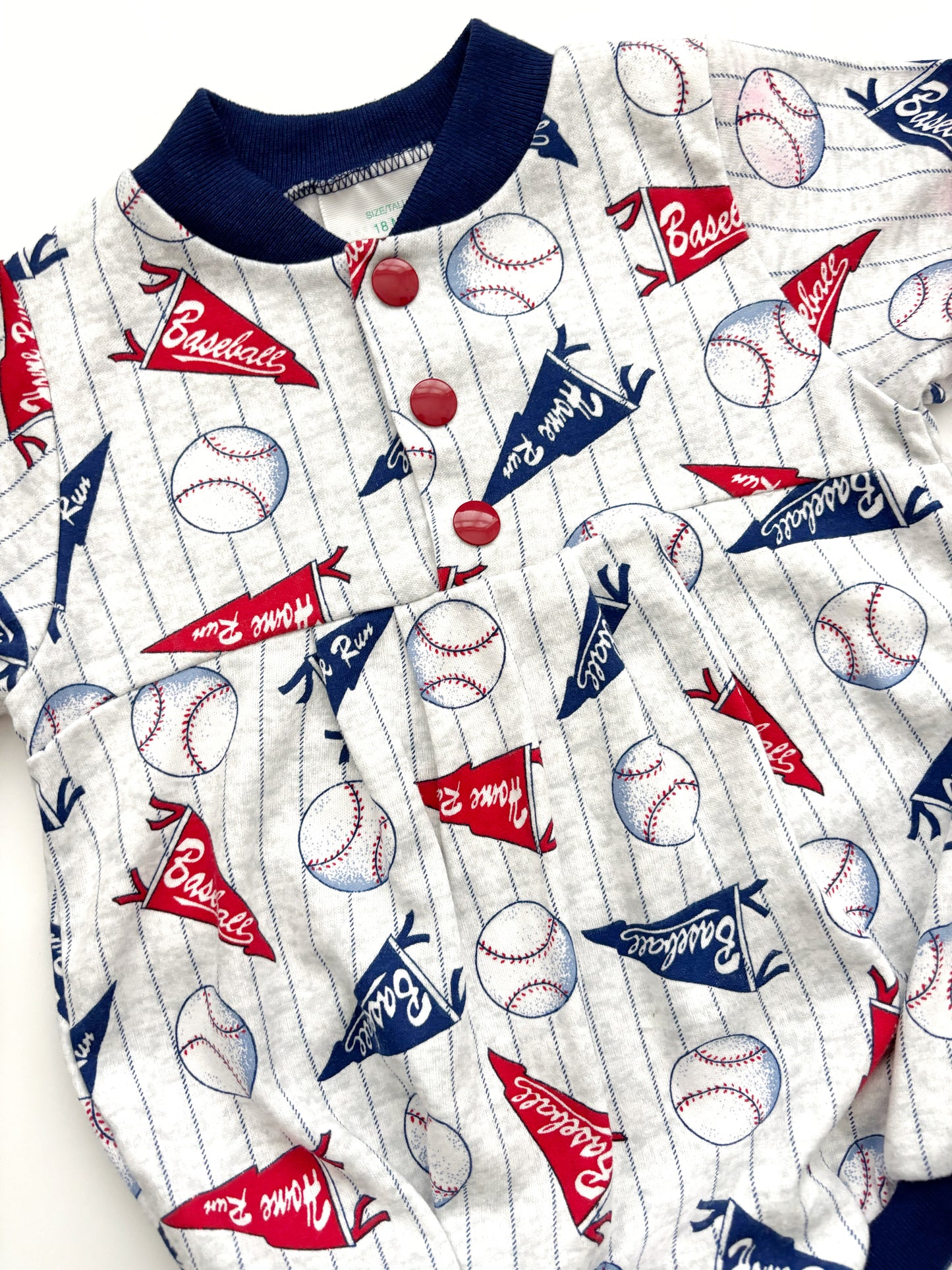 Vintage Healthtex Baseball Romper 18 Months