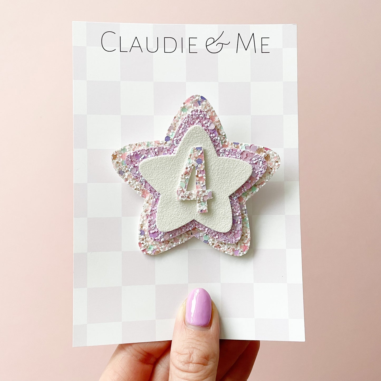 Glitter Age Birthday Badge