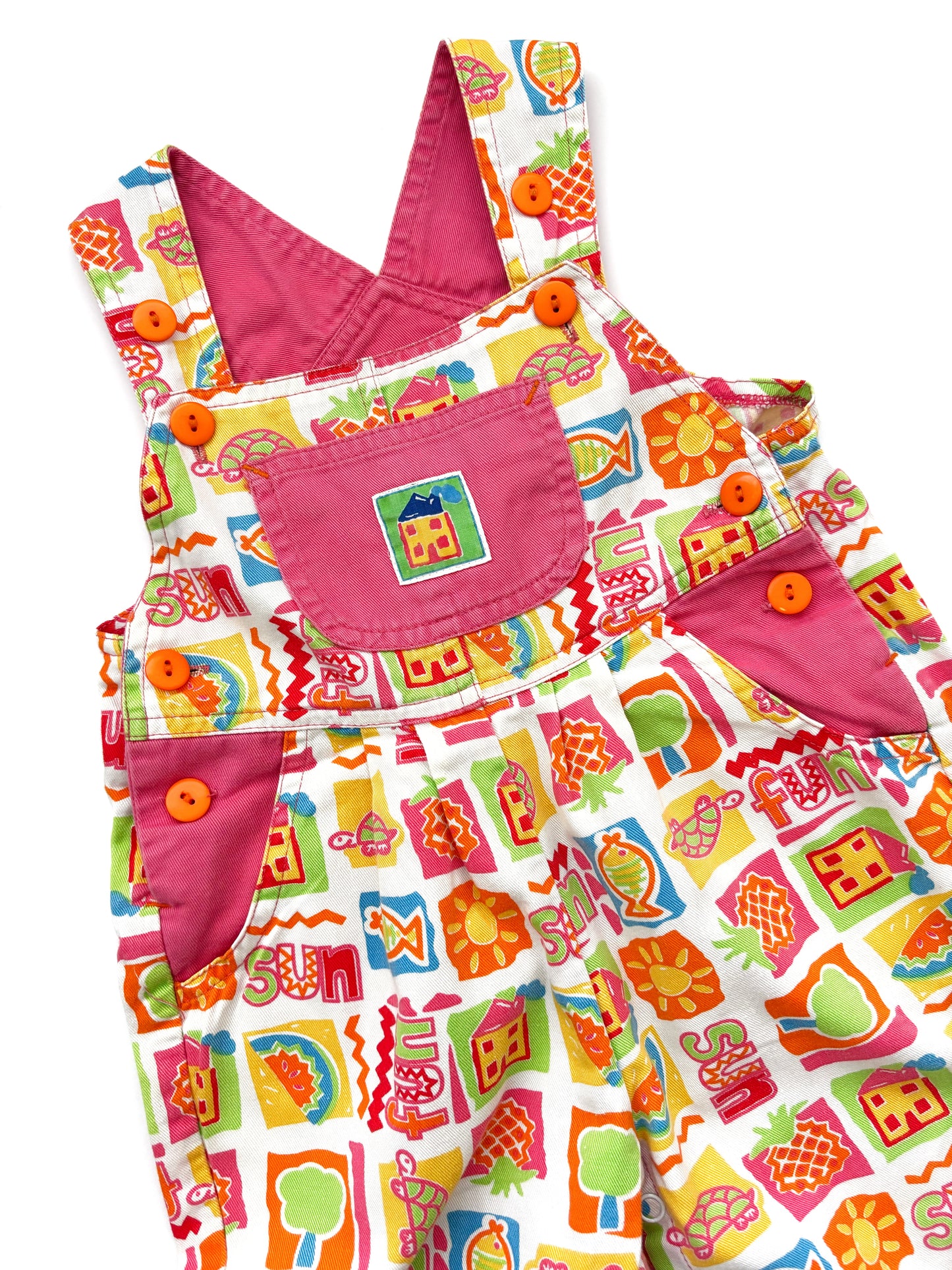 Vintage “Fun” Dungarees Age 12-18 Months