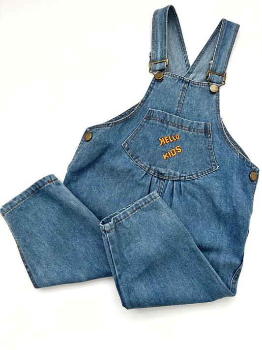 Vintage Hello Kids Dungarees Age 4-5 Years
