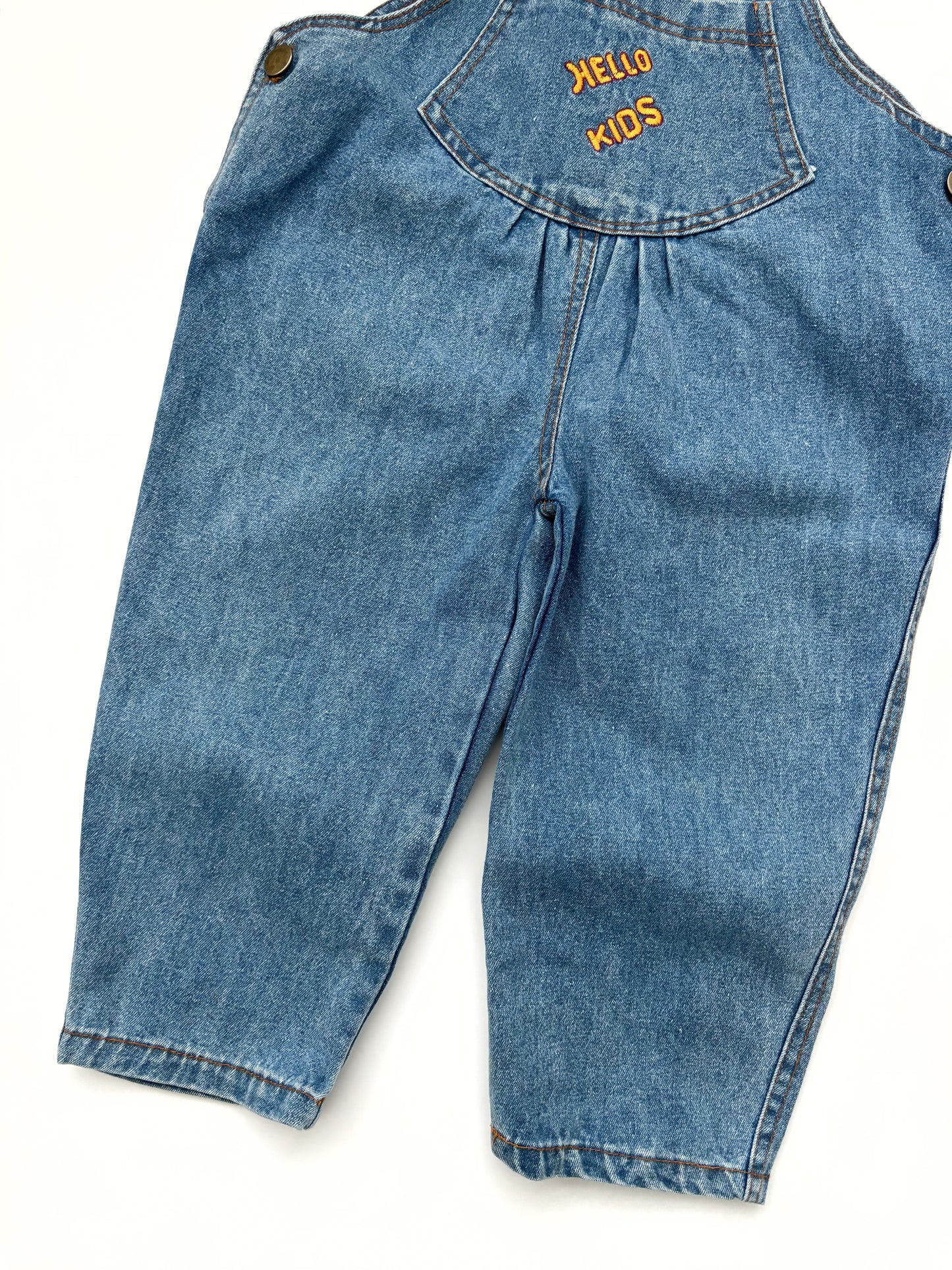 Vintage Hello Kids Dungarees Age 4-5 Years