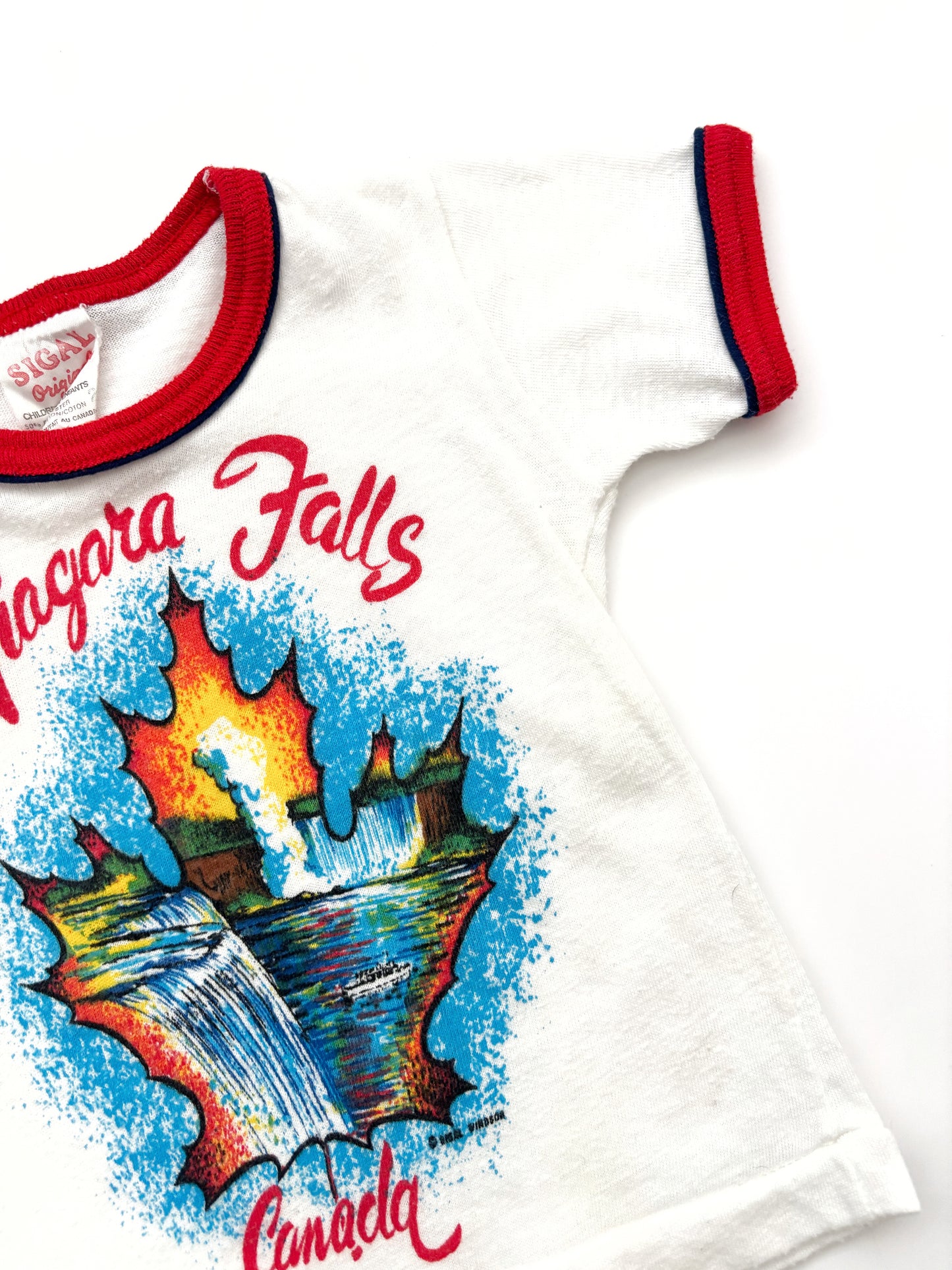 Vintage Niagara Falls Travel Tshirt Age 9 Months +
