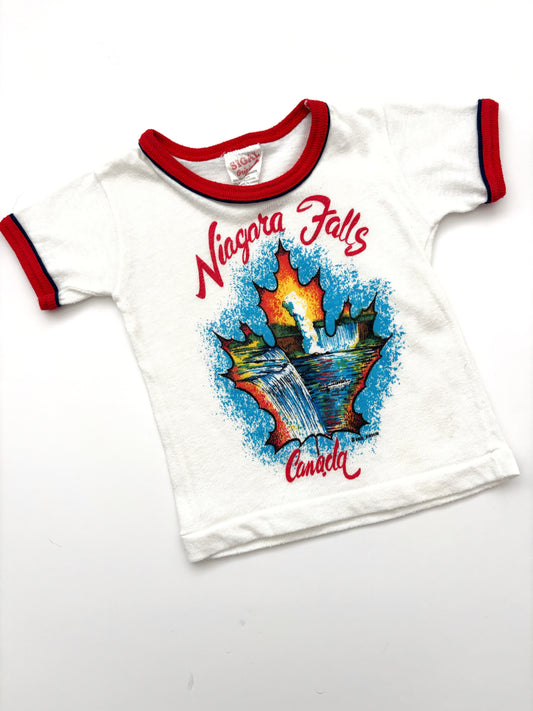 Vintage Niagara Falls Travel Tshirt Age 9 Months +
