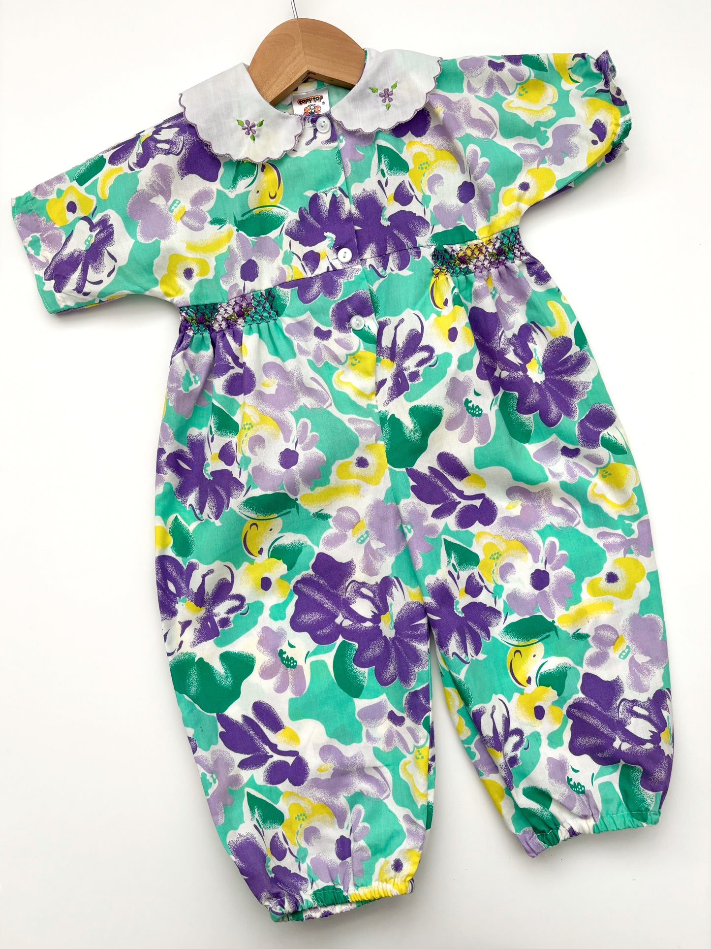 Floral Vintage Baby Romper Age 12-18 Months