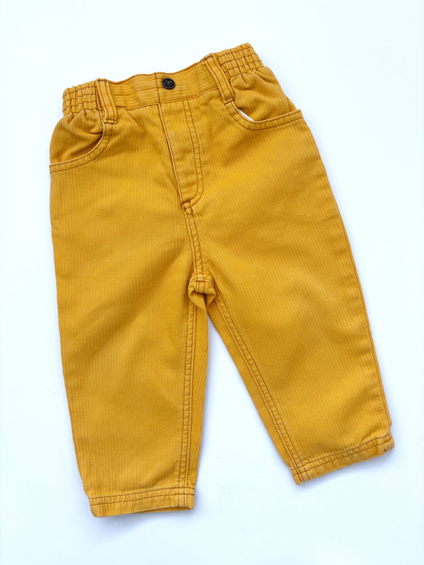 Vintage Yellow Trousers Age 12-18 Months