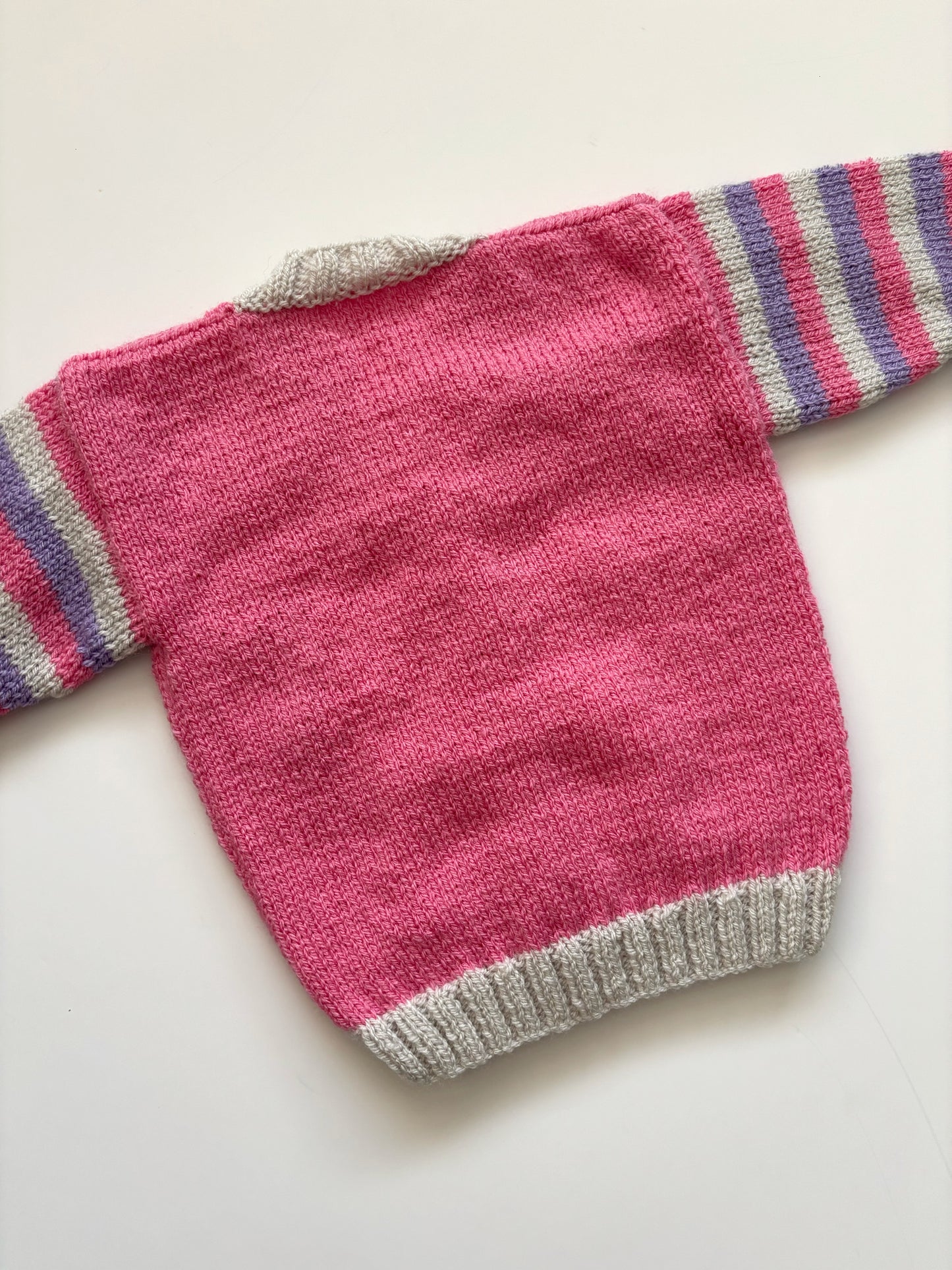Spring Tulip Handknit Cardigan - Age 6-9 Months